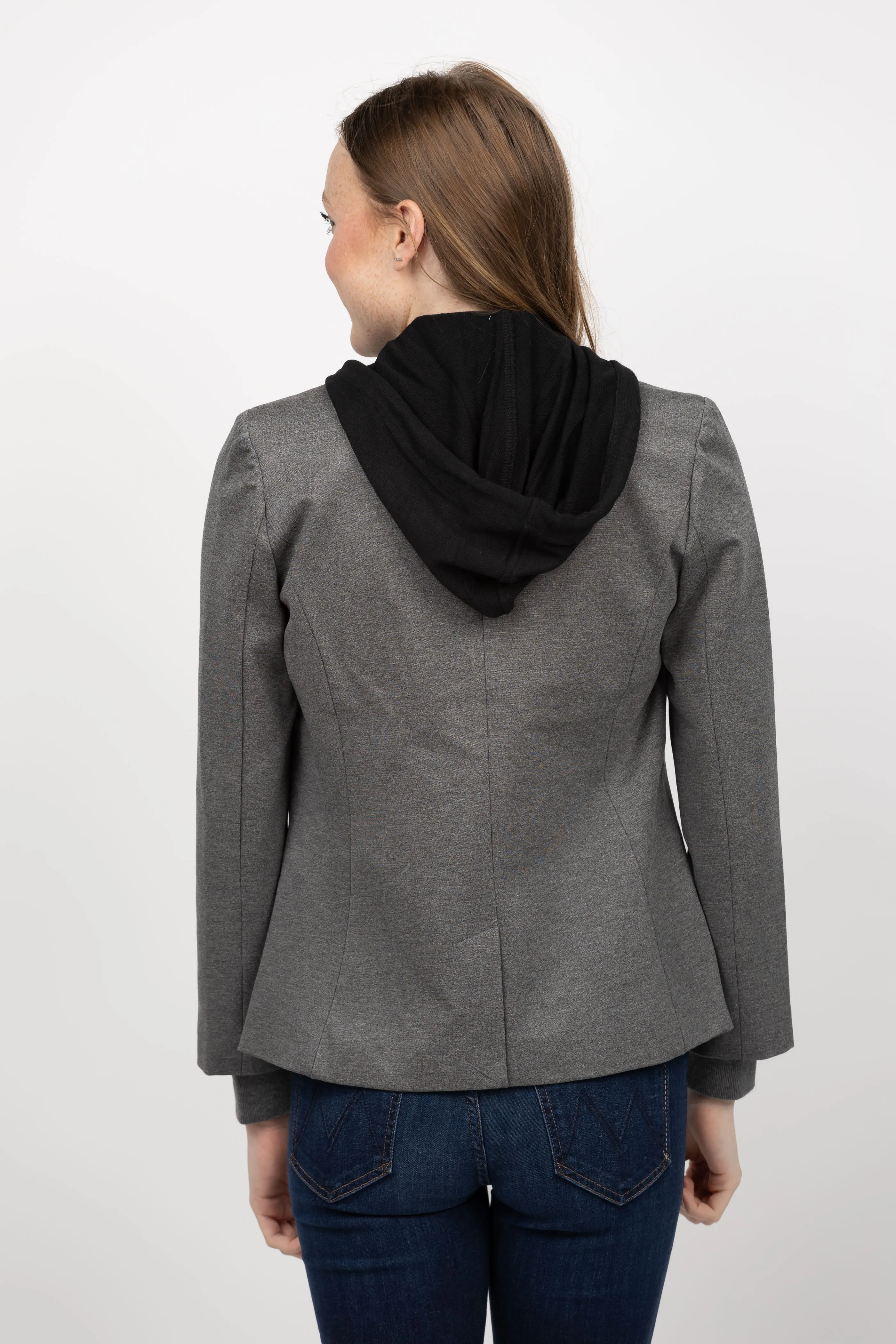 Central Park West Avalon Ponte Dickie Blazer in Grey