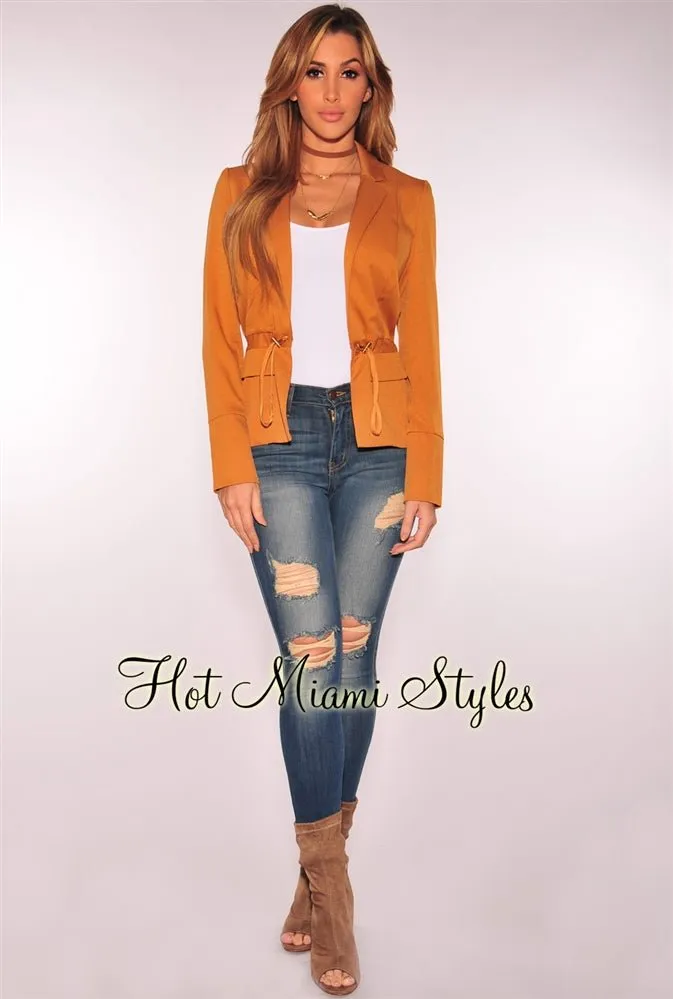 Cinnamon Long Sleeves Blazer Jacket