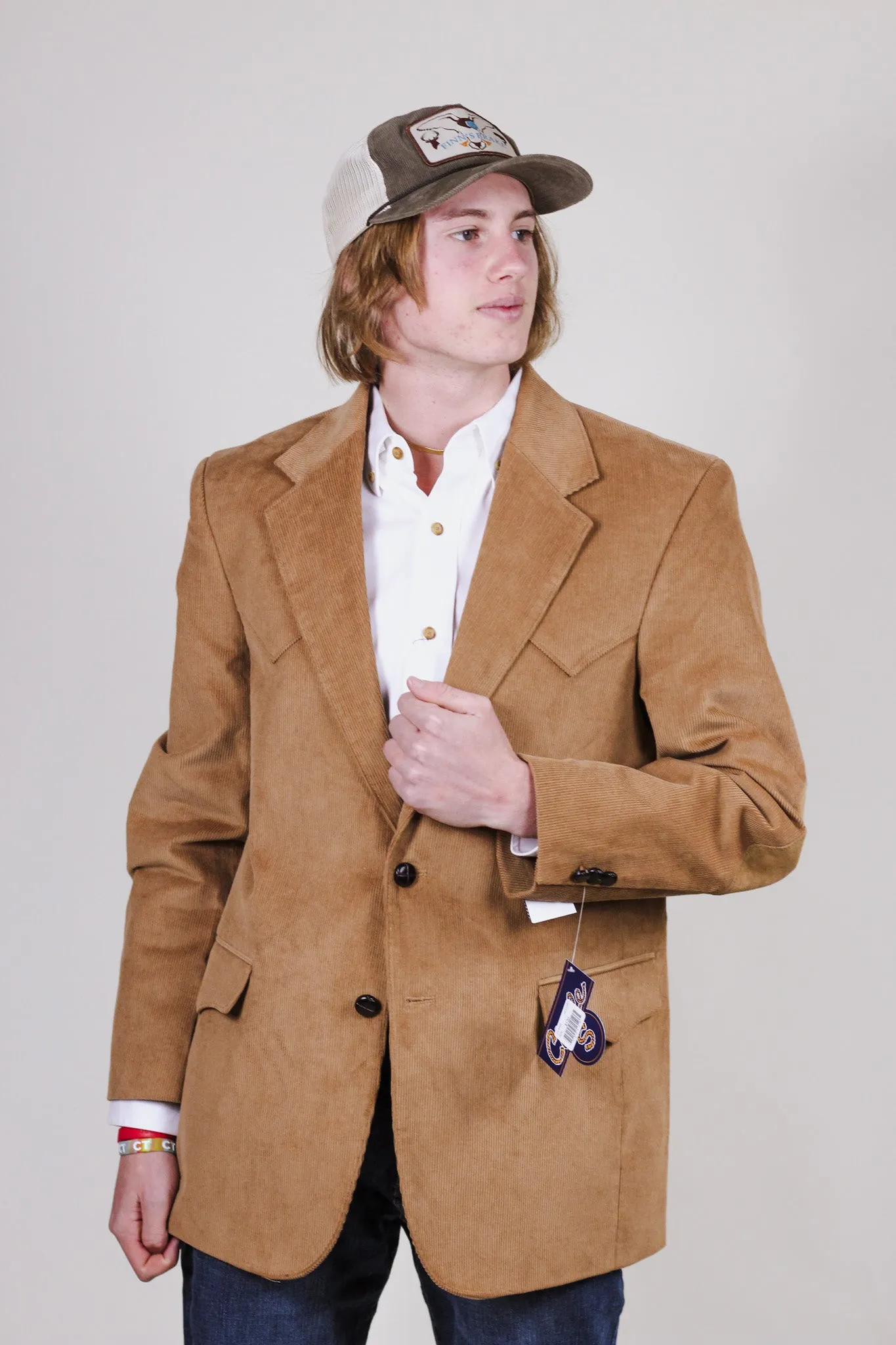 Circle S Mens Camel Lubbock Sportcoat Corduroy Blazer