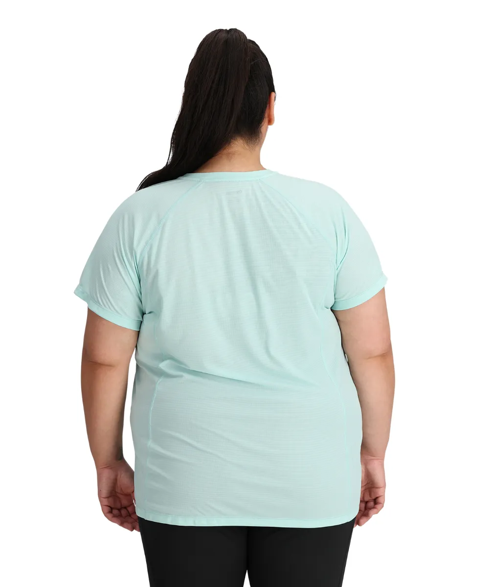 CLEARANCE - Outdoor Research Echo Womens Plus Size T-Shirt Calcite 1X - 4X