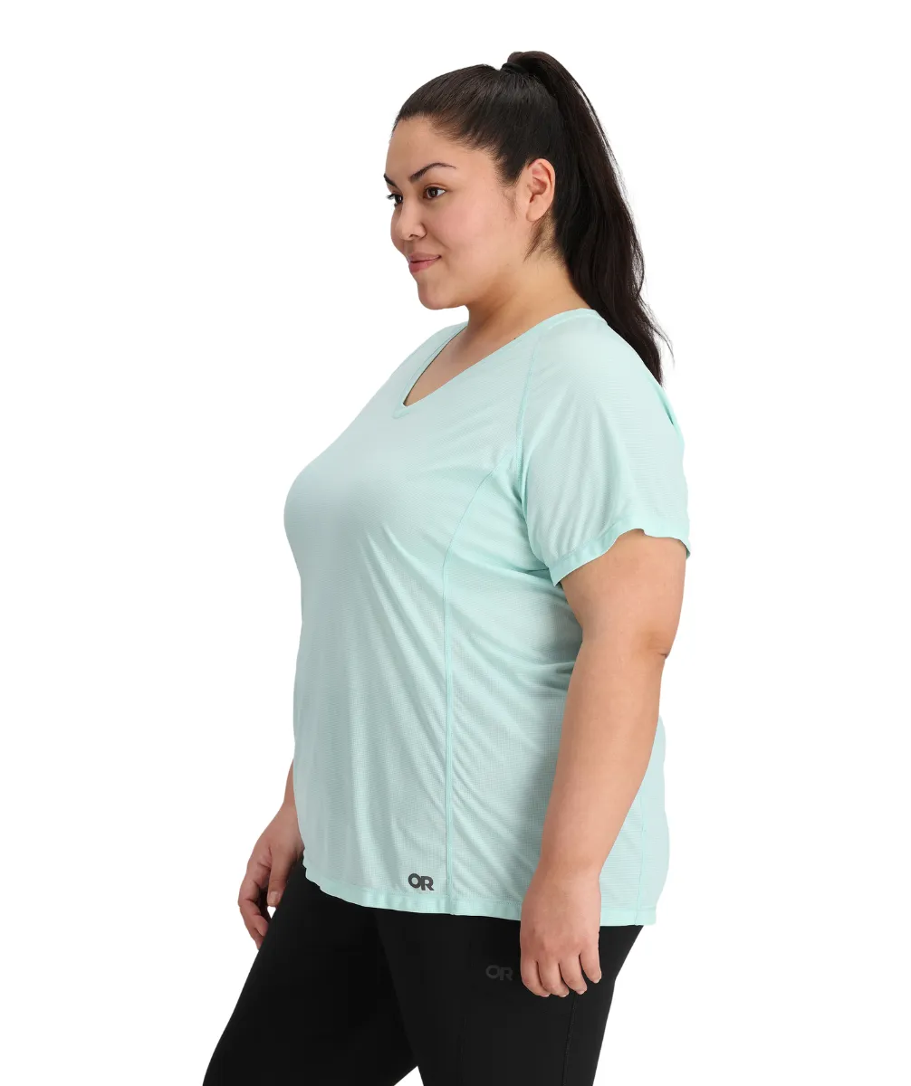 CLEARANCE - Outdoor Research Echo Womens Plus Size T-Shirt Calcite 1X - 4X