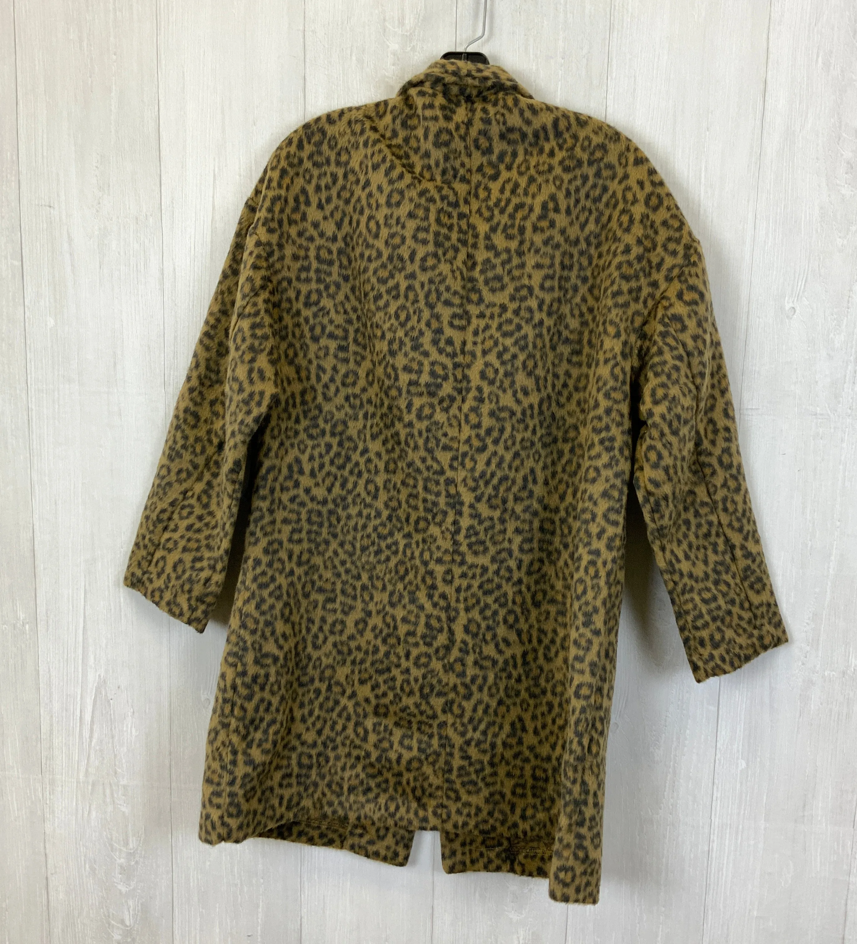 Coat Faux Fur & Sherpa By Old Navy In Leopard Print, Size: M