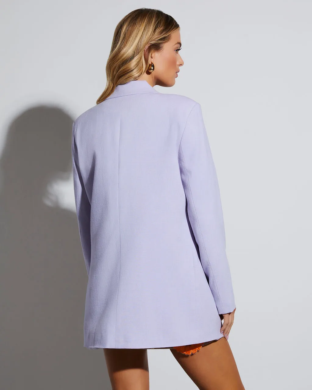 Confidence Double Breasted Linen Blazer