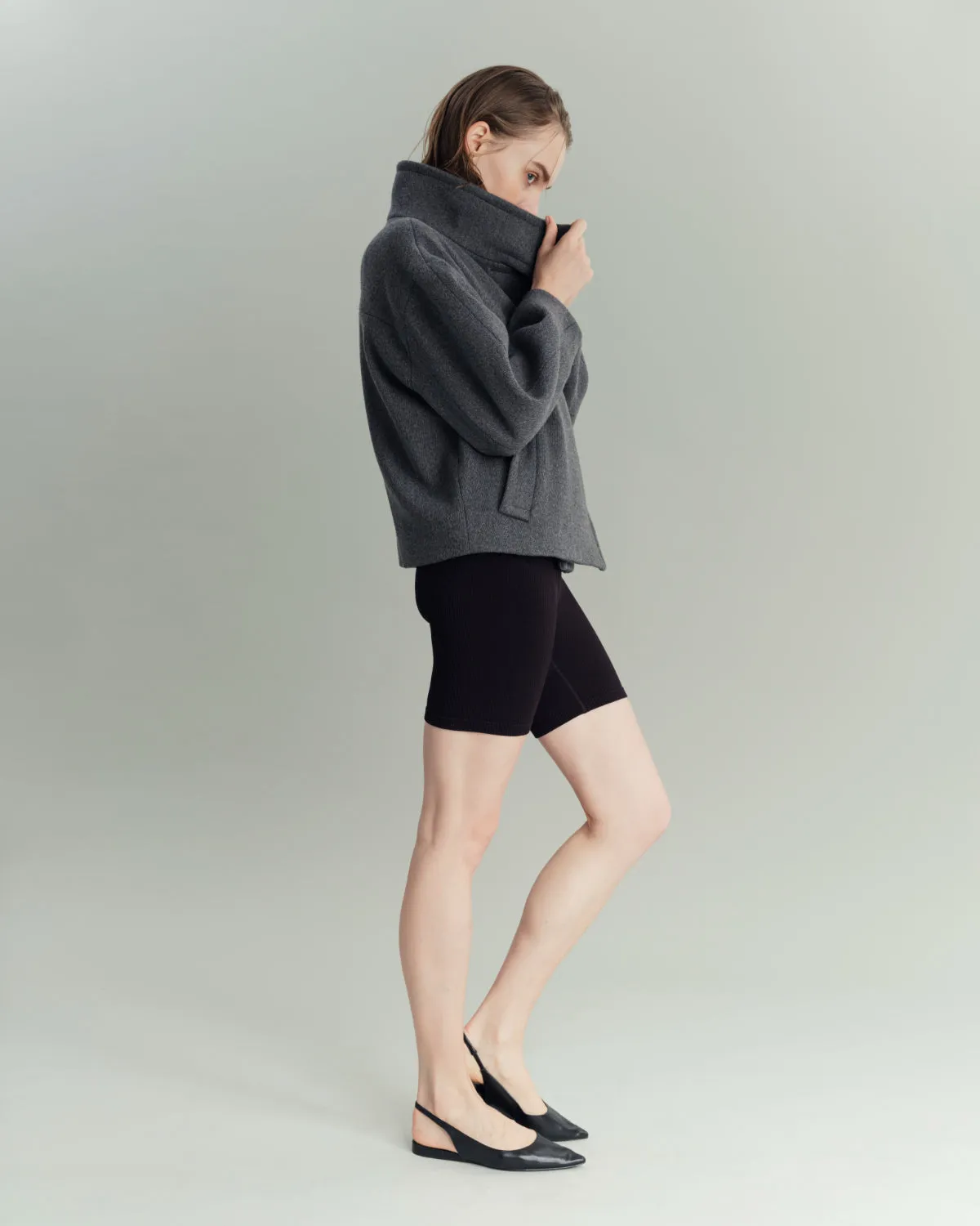 Constructive Wool Short coat