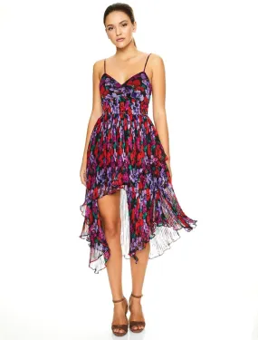 COSMO FLORAL MIDI DRESS