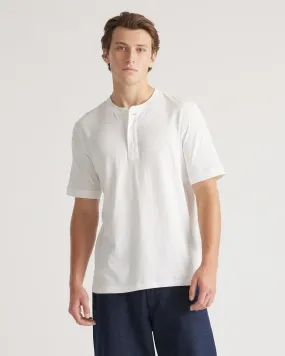 Cotton Modal Short Sleeve Henley Tee