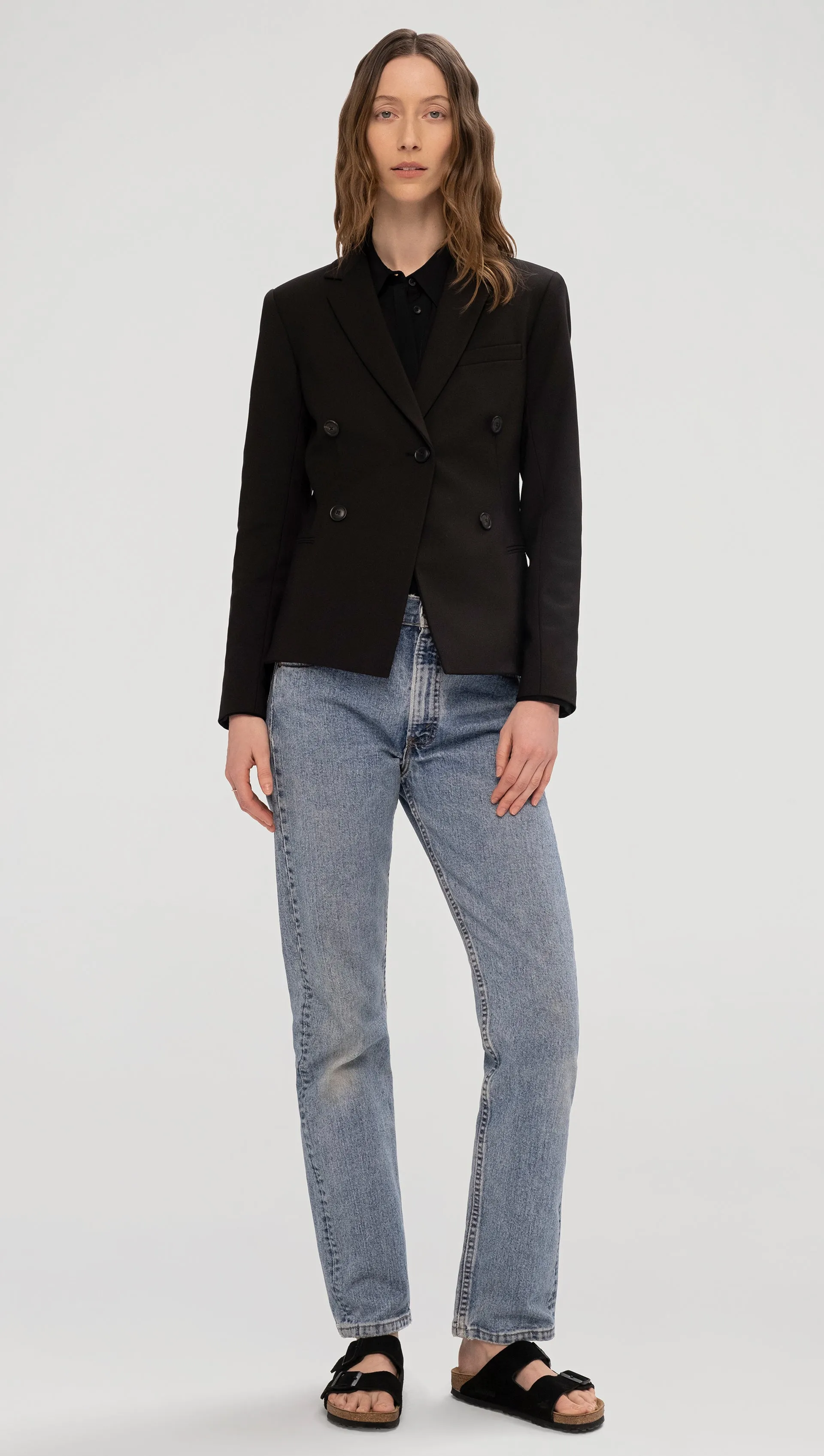 Crossover Blazer in Performance Cotton | Black