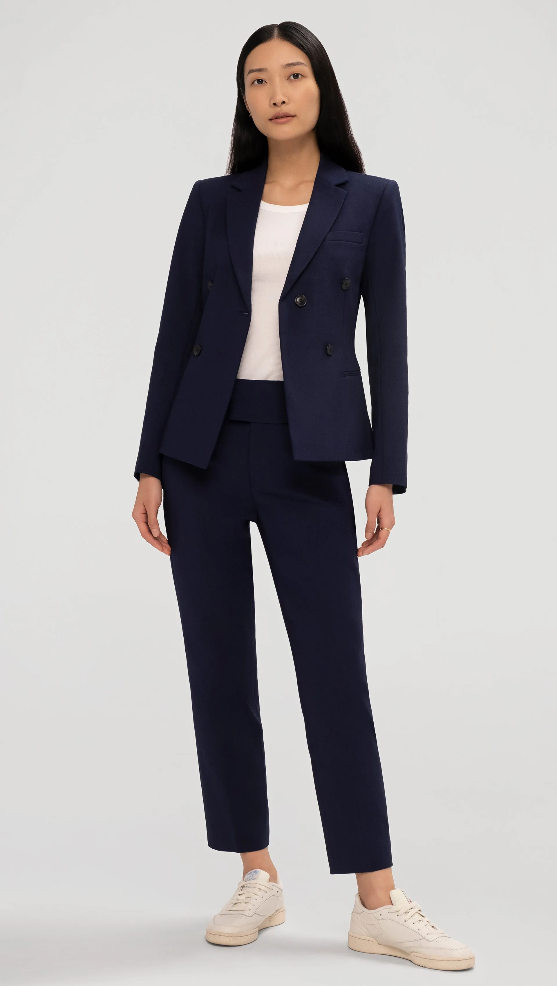 Crossover Blazer in Performance Cotton | Navy