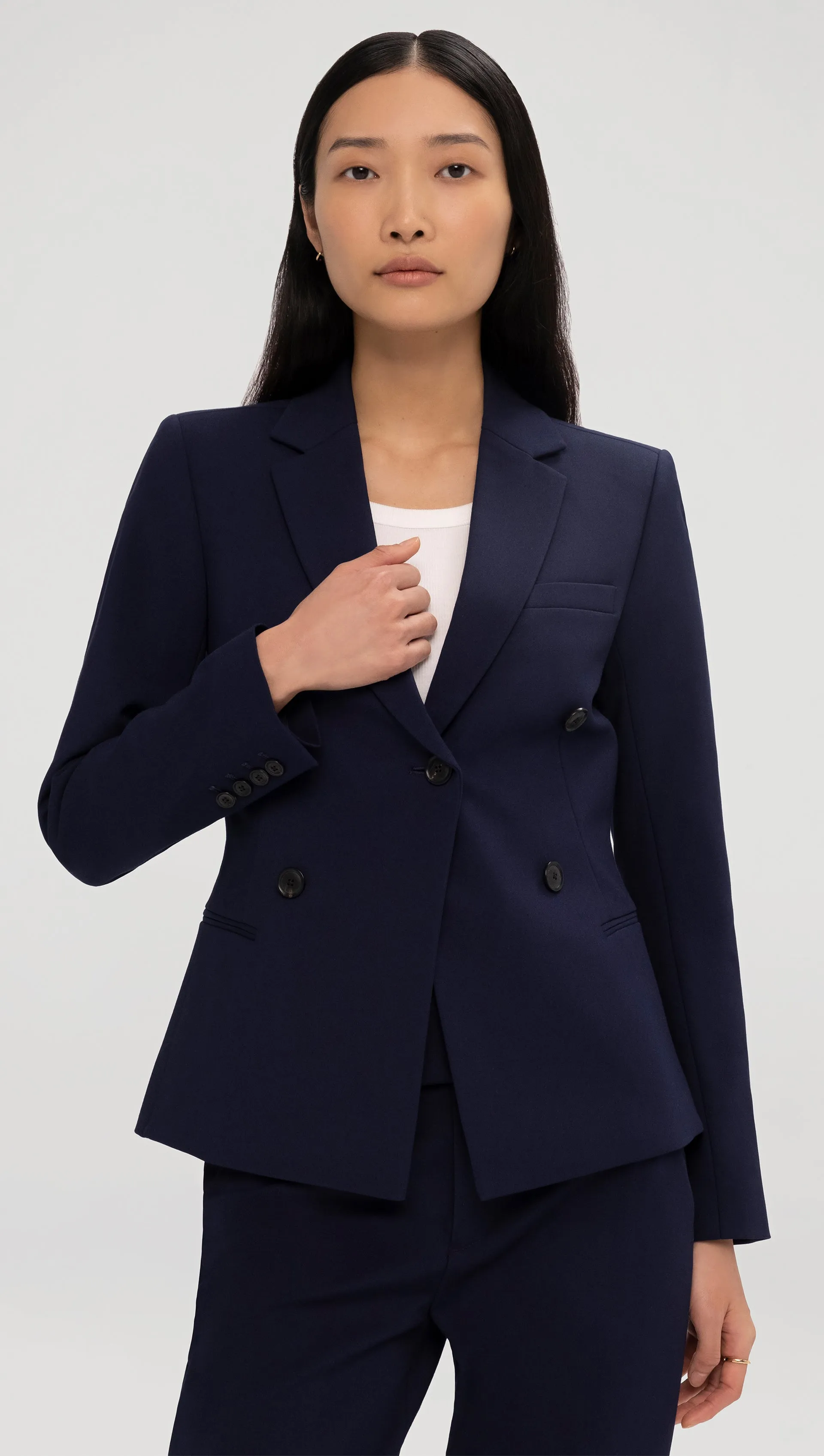 Crossover Blazer in Performance Cotton | Navy