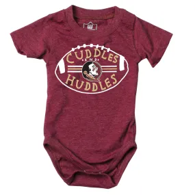 Cuddles and Seminoles Huddles Baby Bodysuit