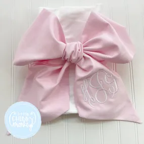 Custom Baby Swaddle with Bow Sash