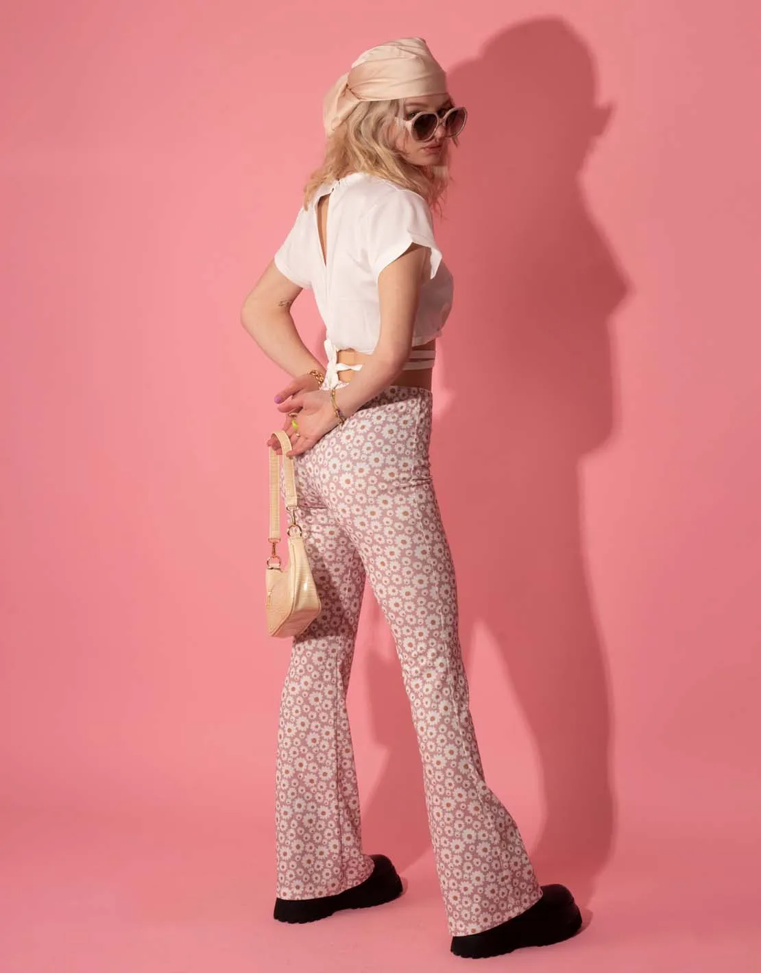 Daisy floral flare trouser