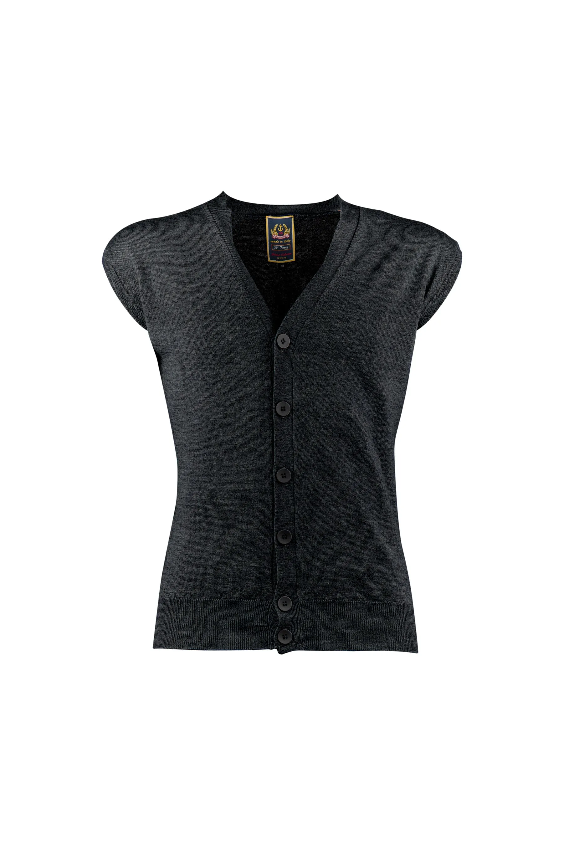 Dark Grey Merino Vest