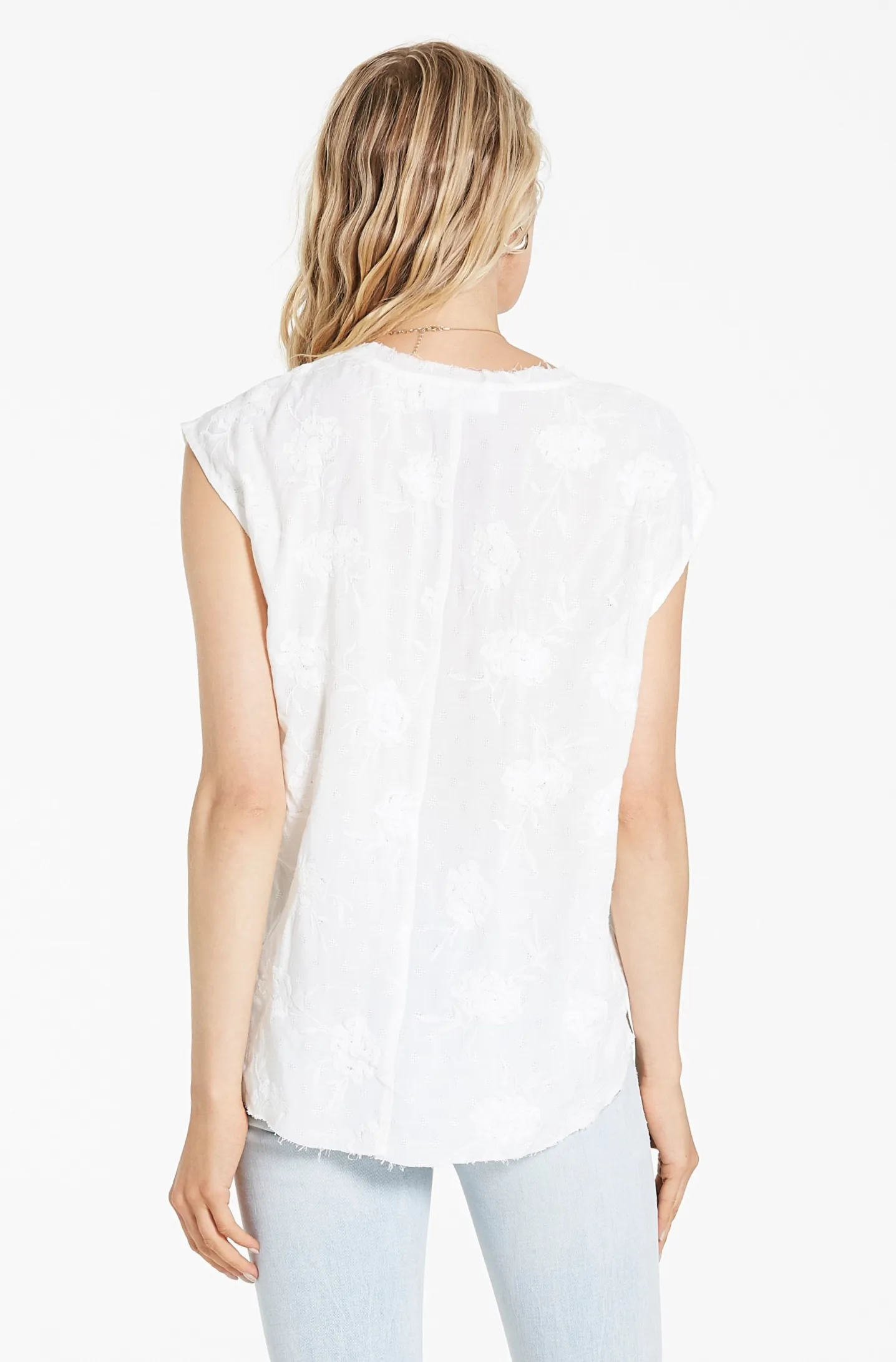 Dear John Yanis Pearl Ivory Floral Top