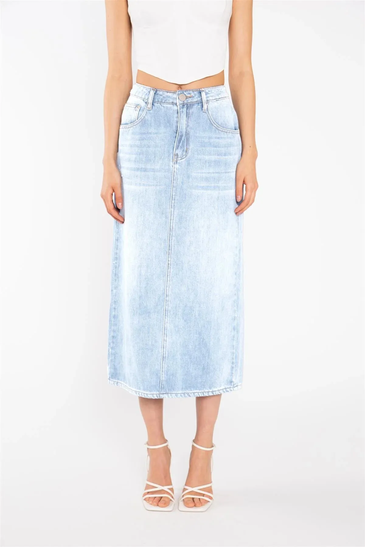 Denim Maxi Skirt