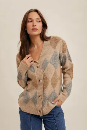 Diamond Pattern Cardigan