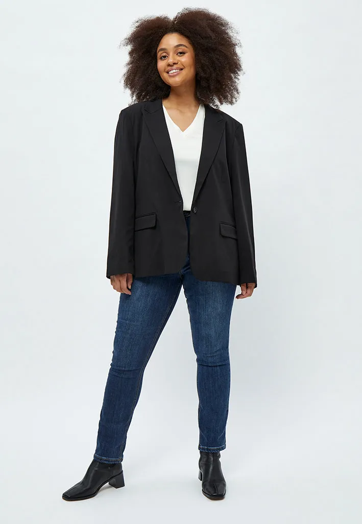 Diana Single Breasted Blazer Curve - Black