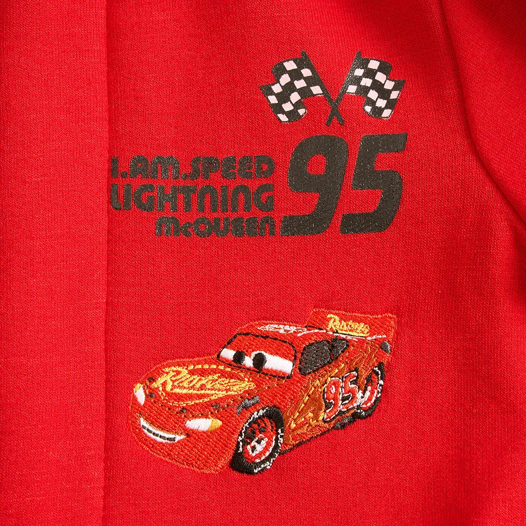 Disney Racing Red Fleece Racing Jumpsuit