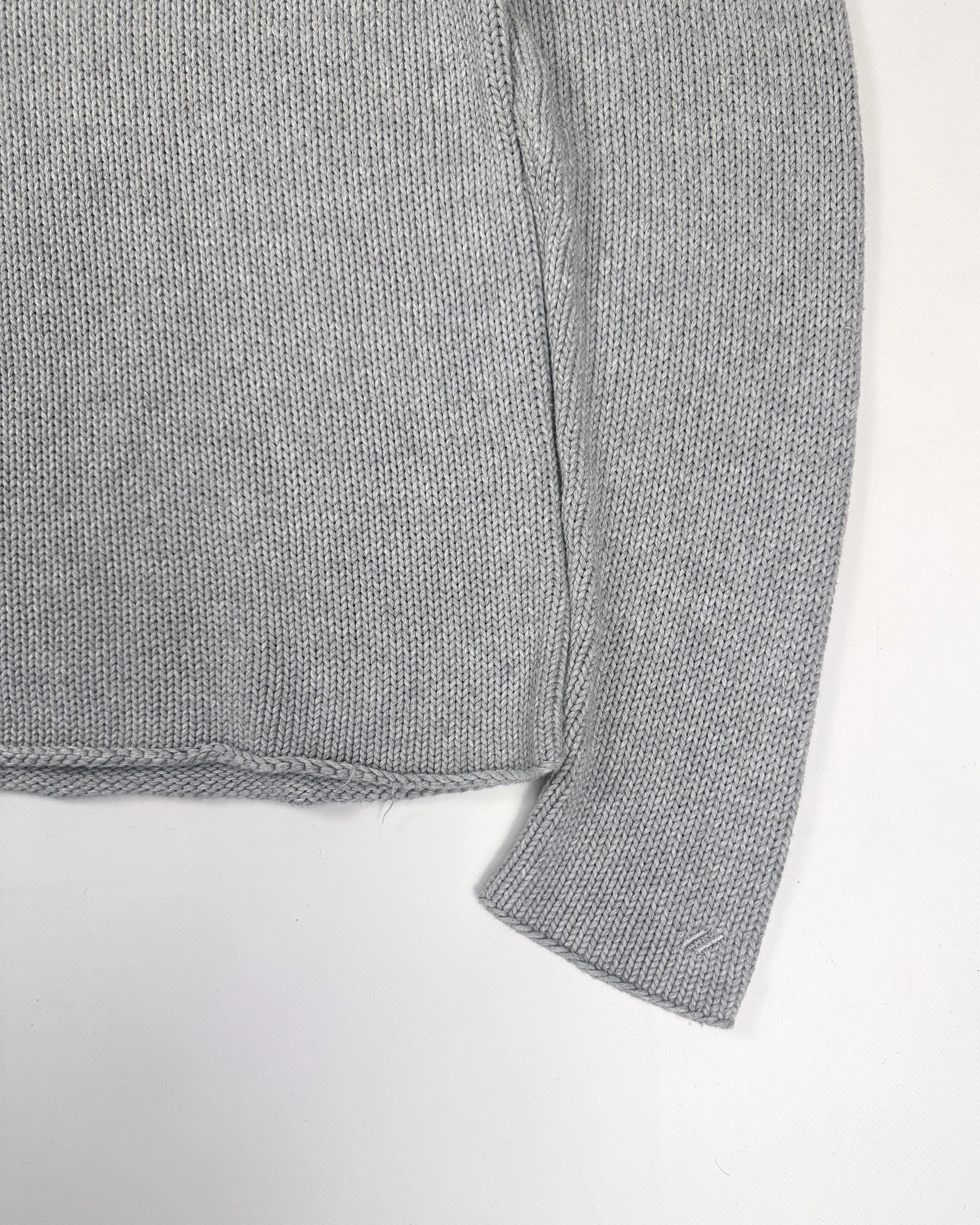 DKNY Grey embroidered Logo Turtleneck Knit 1990's