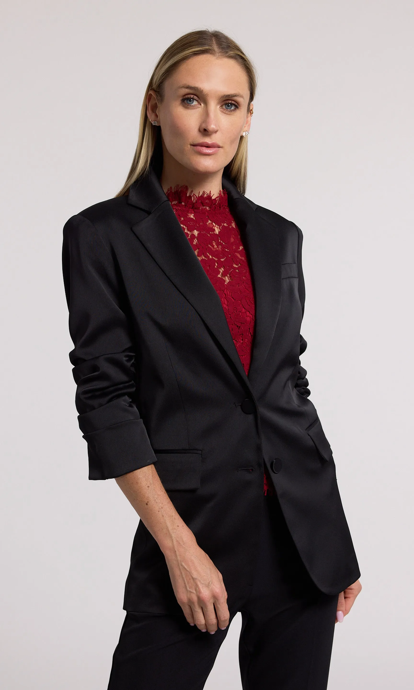 Drea Satin Blazer