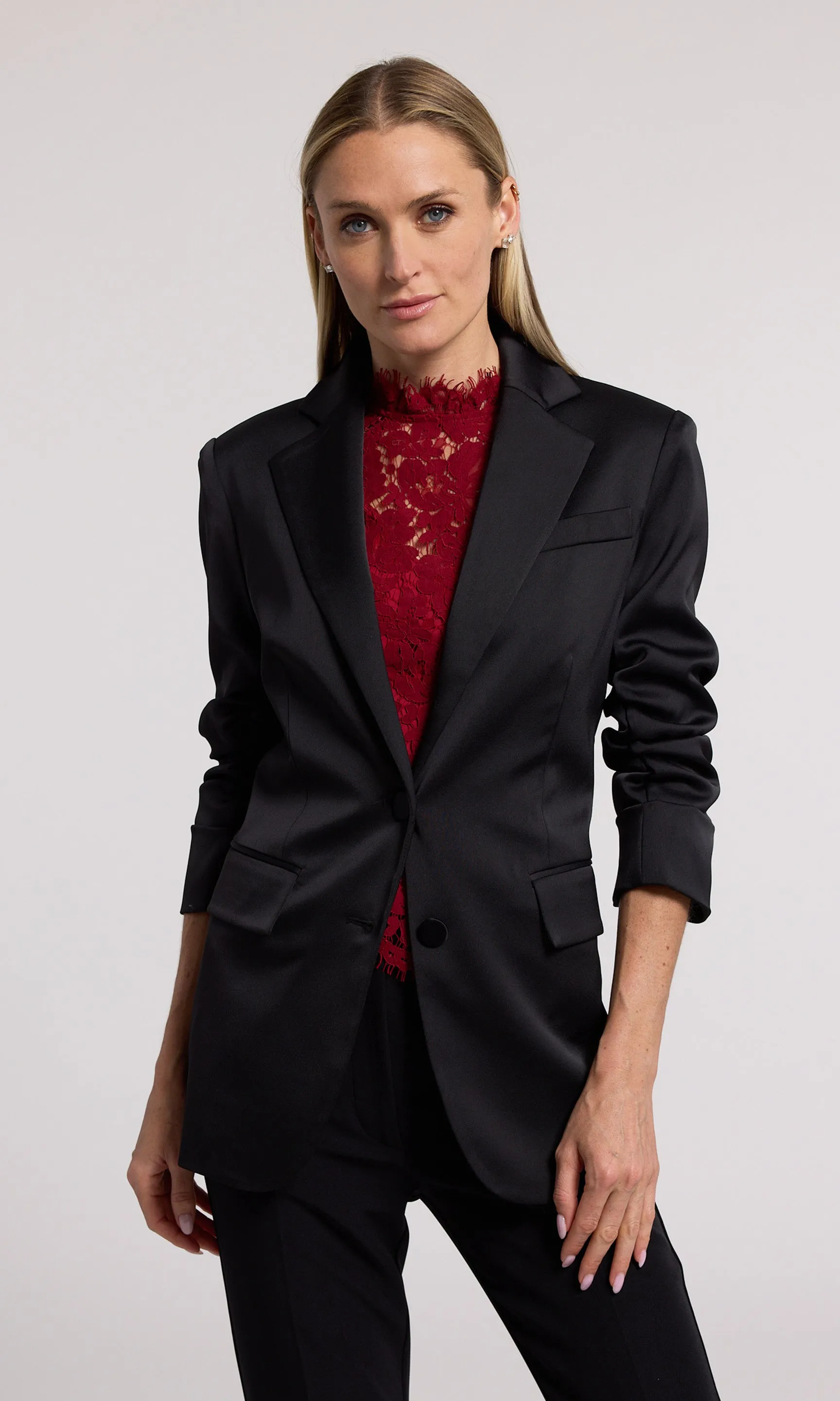 Drea Satin Blazer