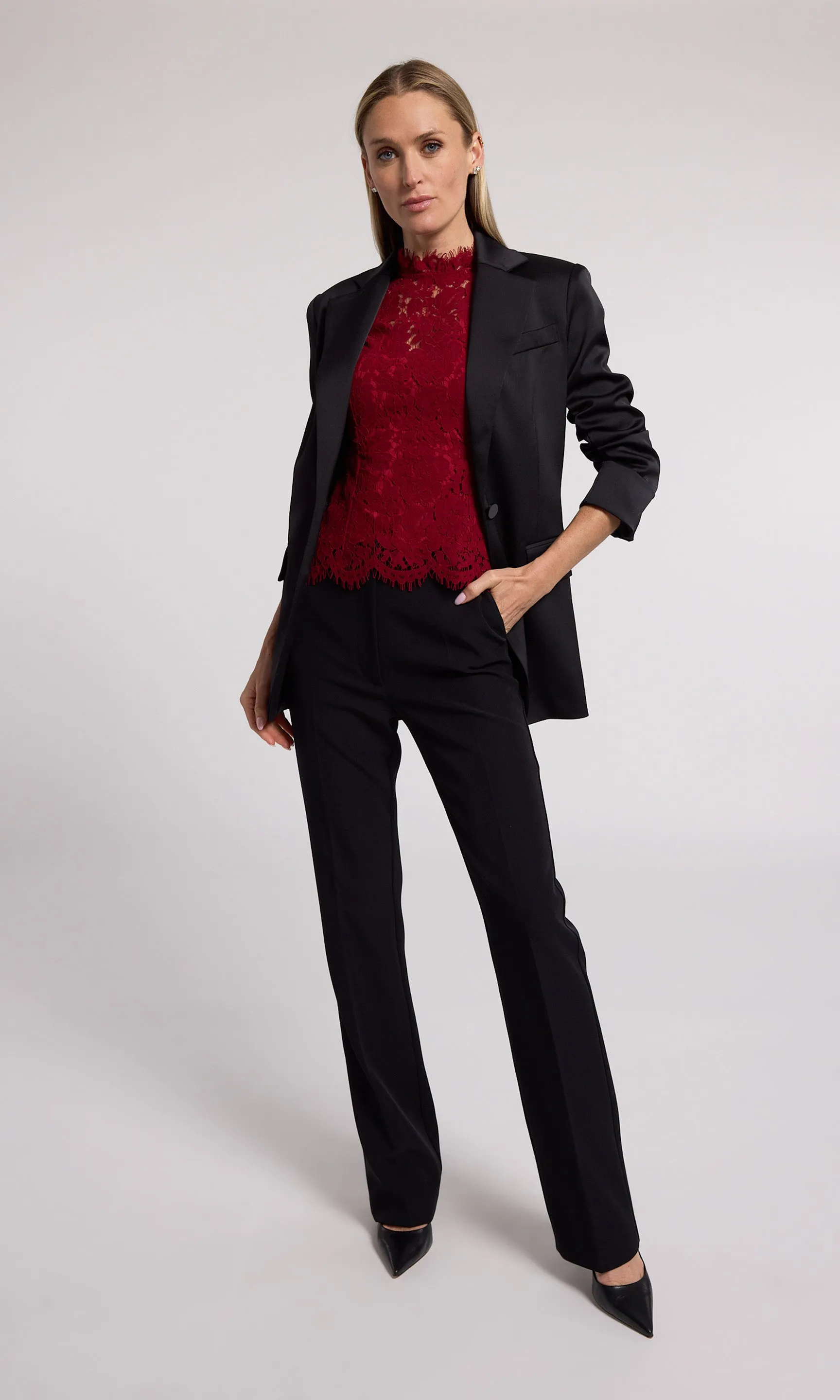 Drea Satin Blazer