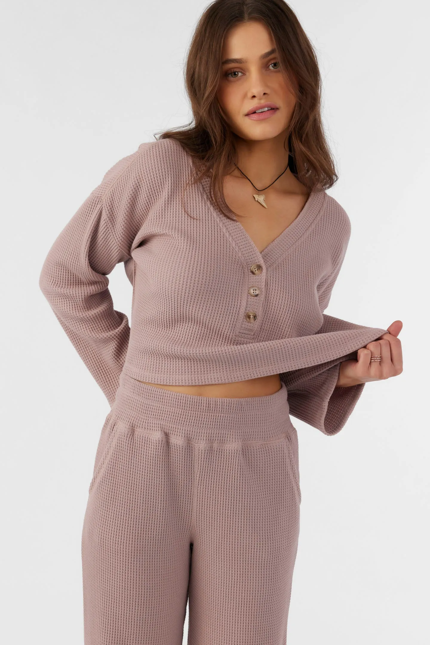 EDDIE WAFFLE KNIT TOP