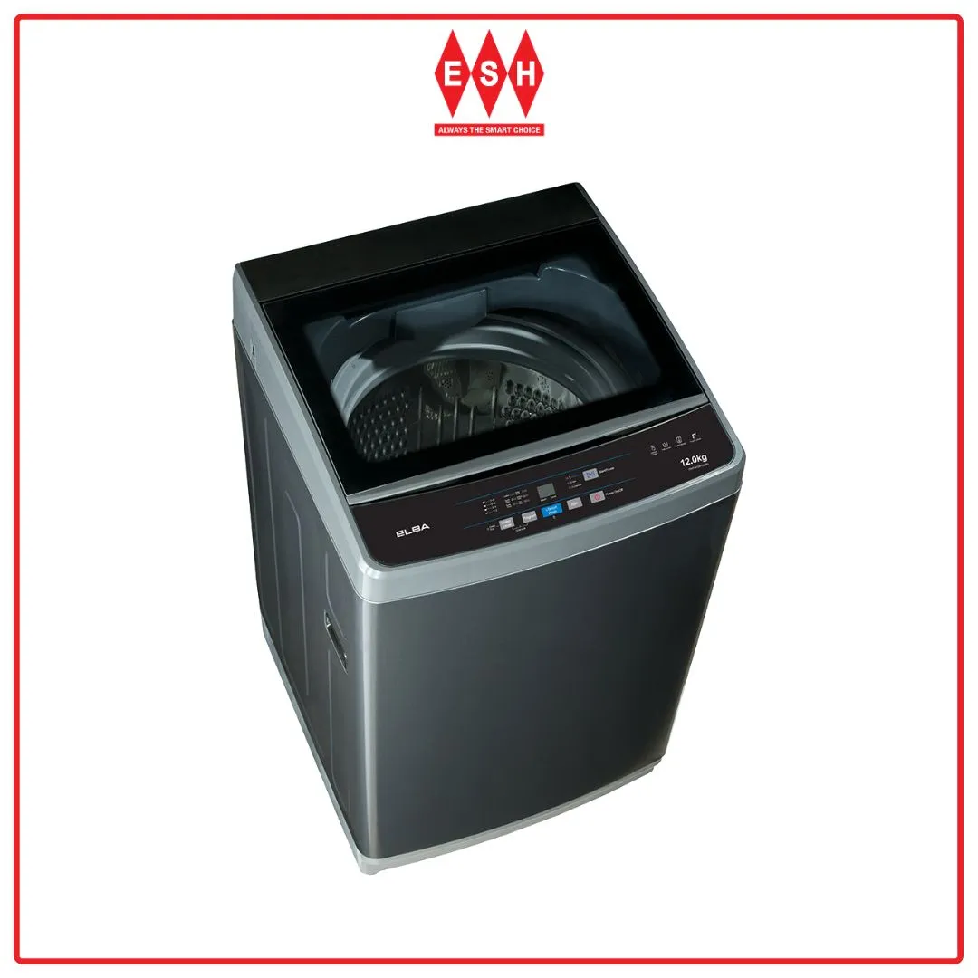 Elba EWT-N1287D(GR) 12kg Top Loading Fully Automatic Washing Machine