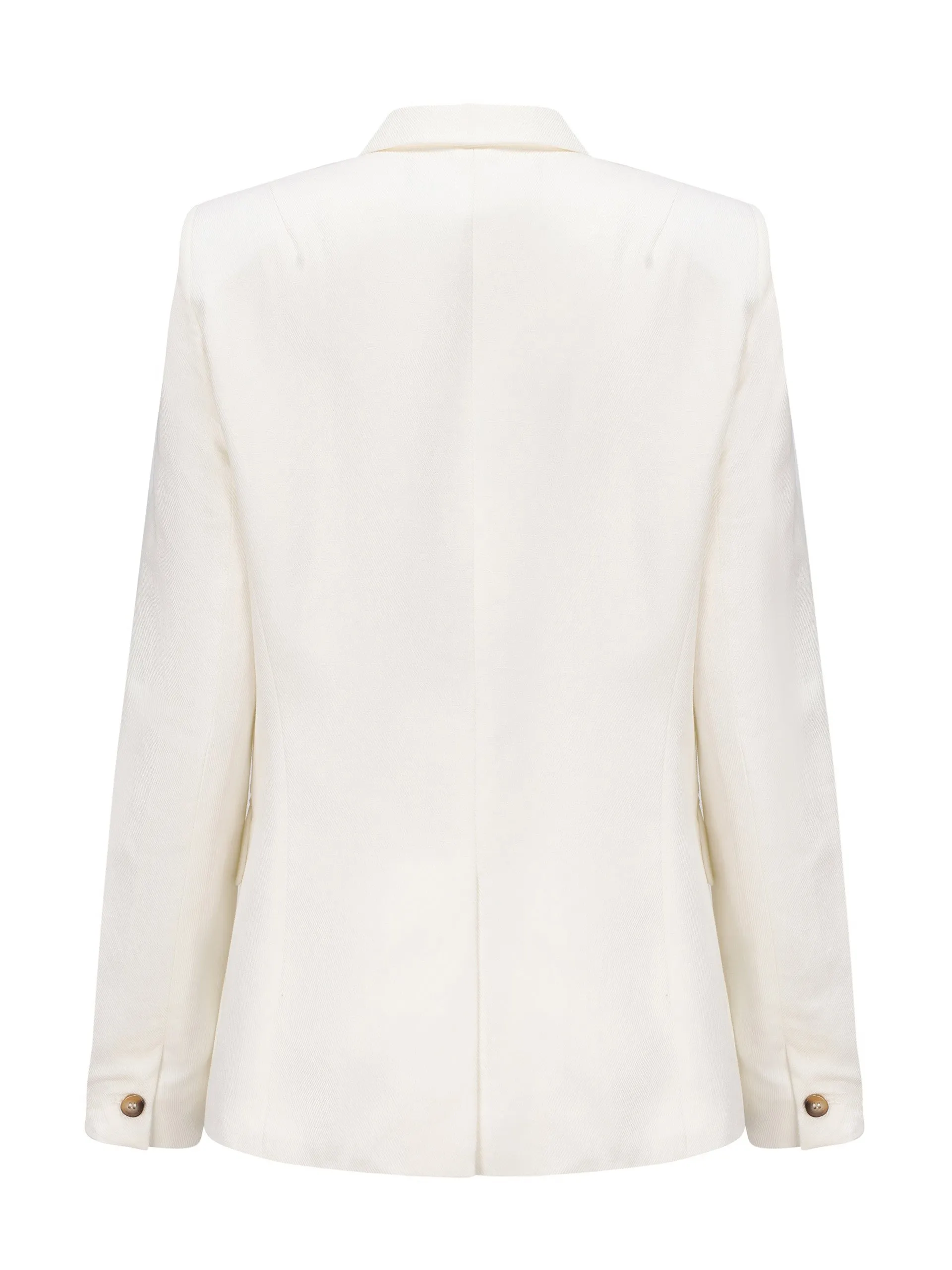 Emilia blazer in white linen