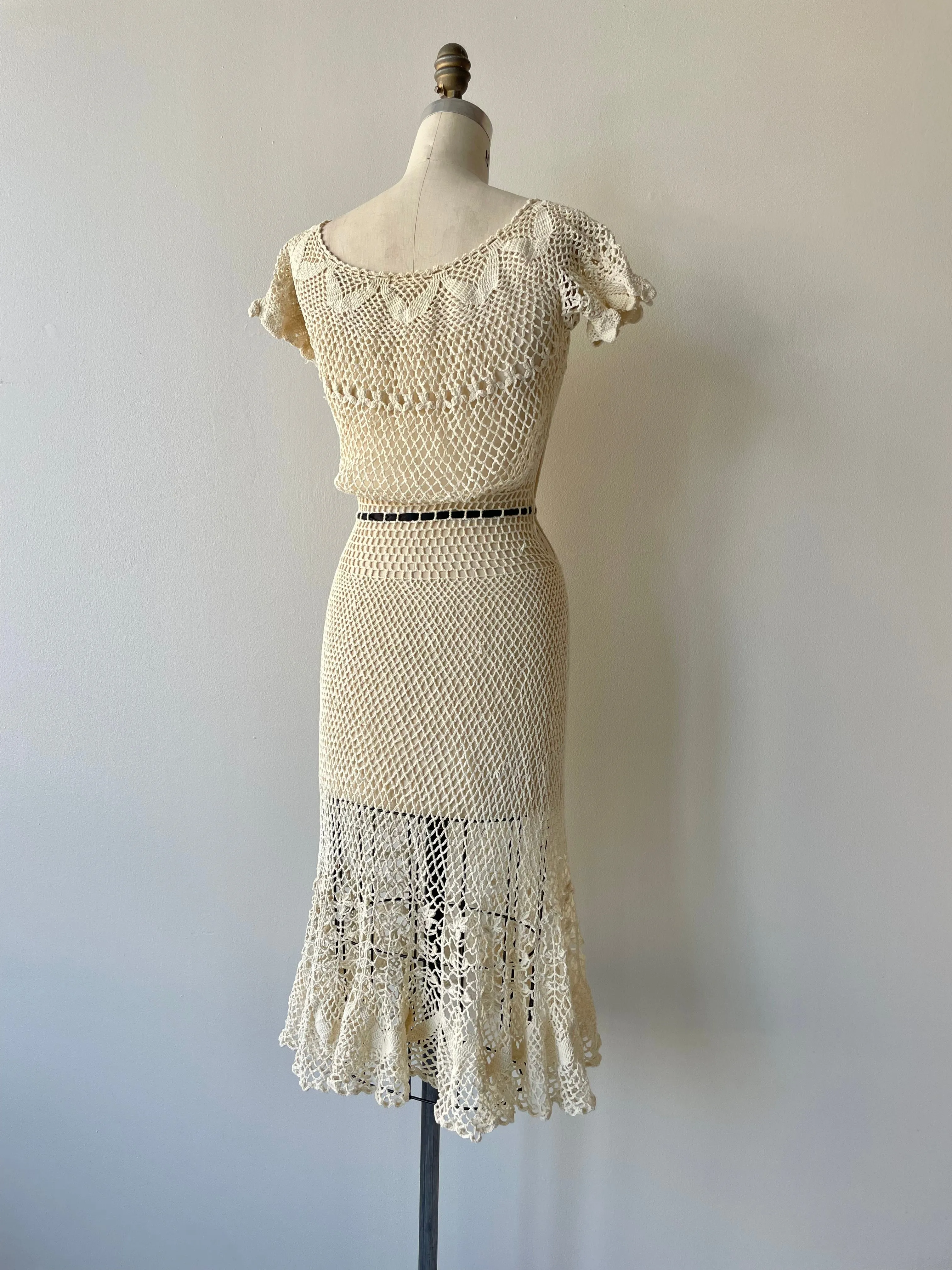 Emmanuelle Crochet Dress | 1930s