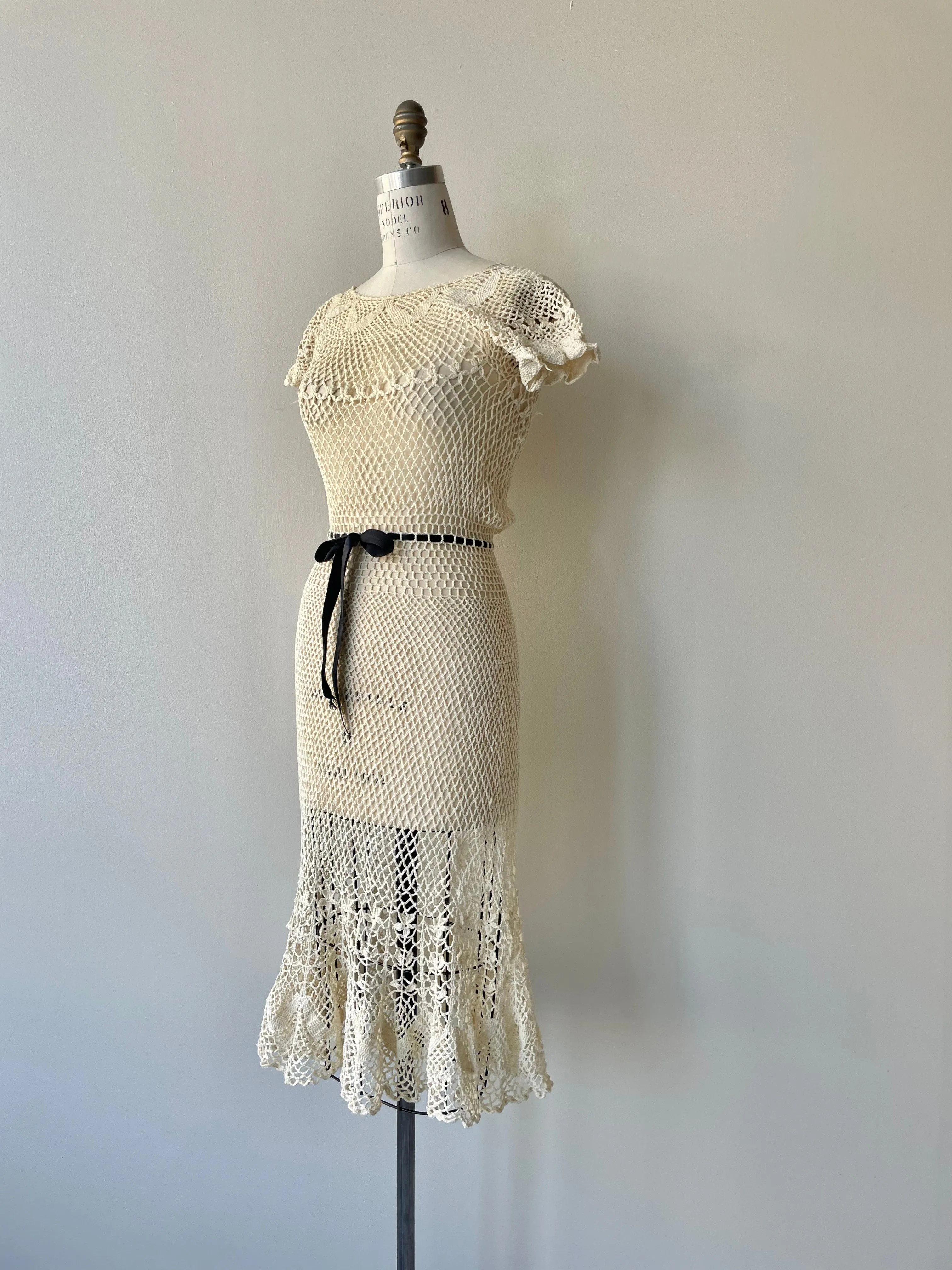 Emmanuelle Crochet Dress | 1930s