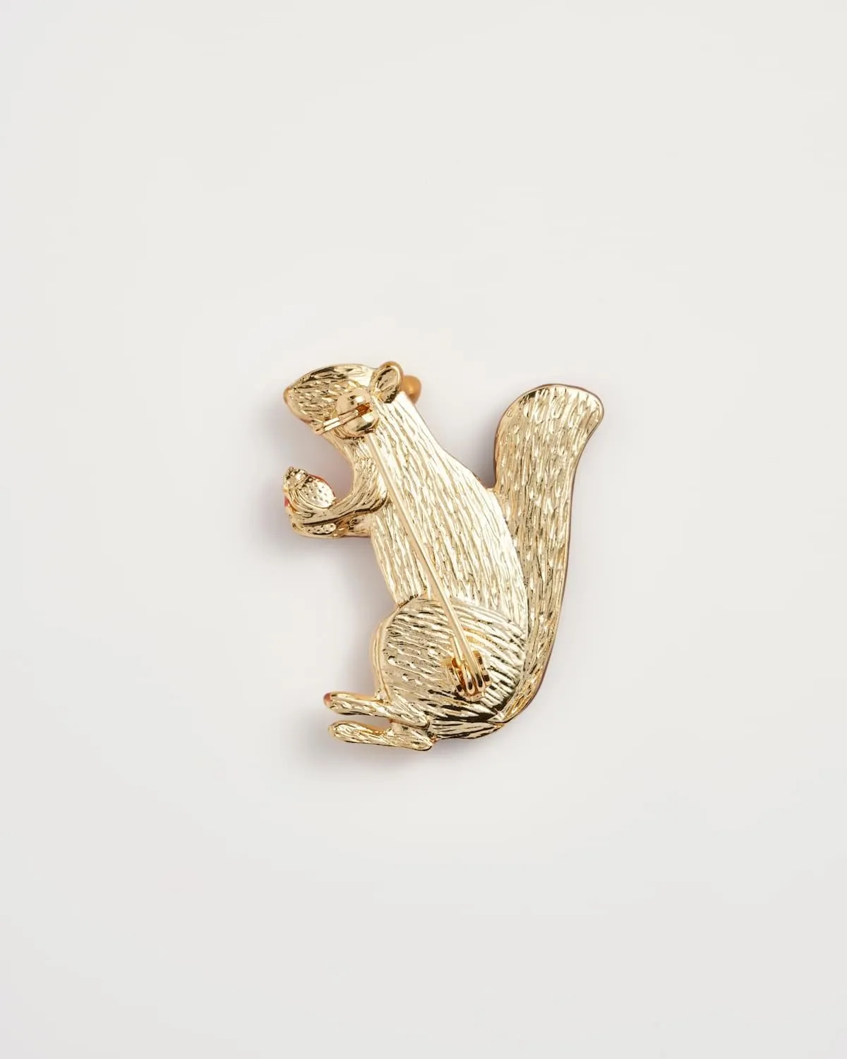 Enamel Cheeky Squirrel Brooch