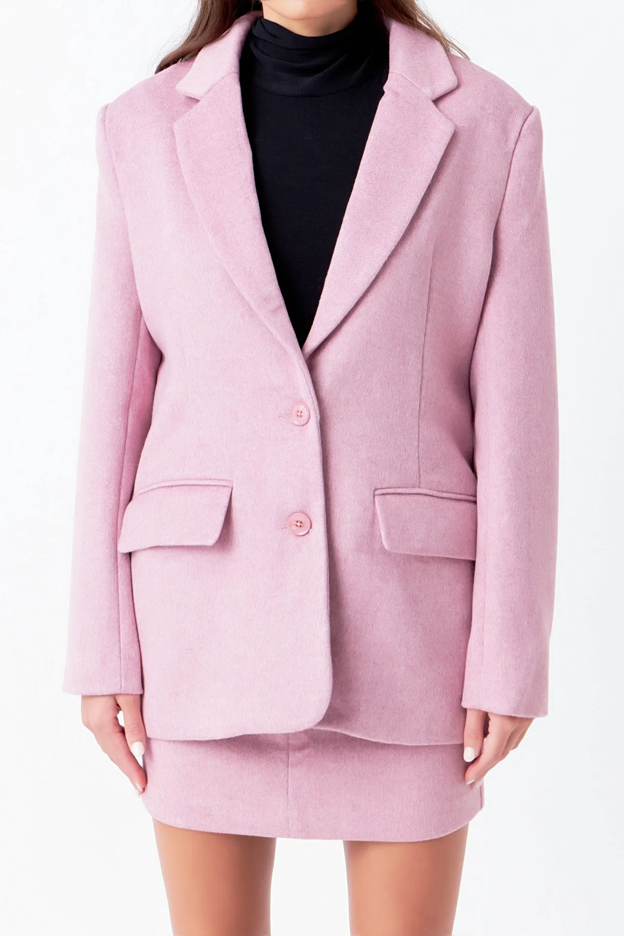 Endless Rose - Wool Boxy Oversize Blazer