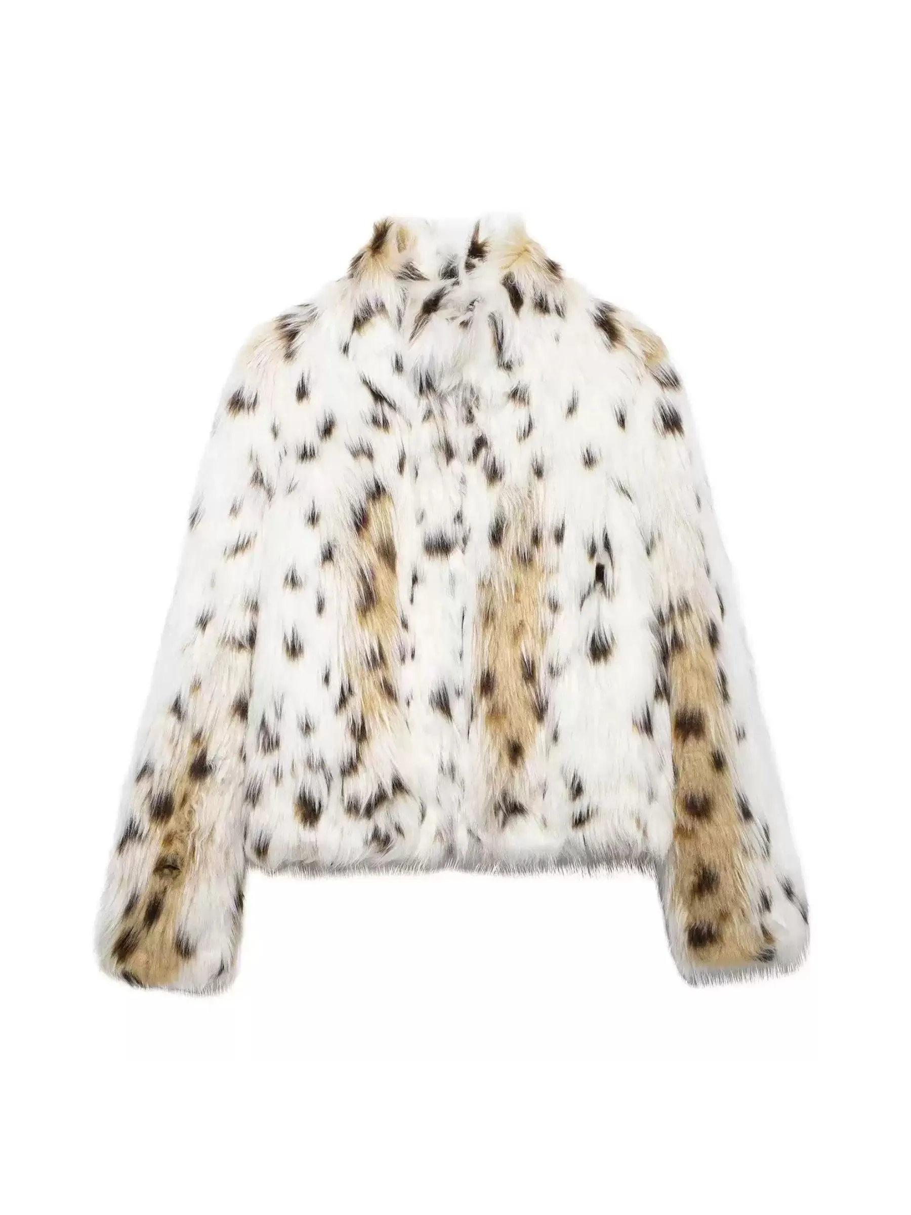 Enya Leopard Faux Fur Coat