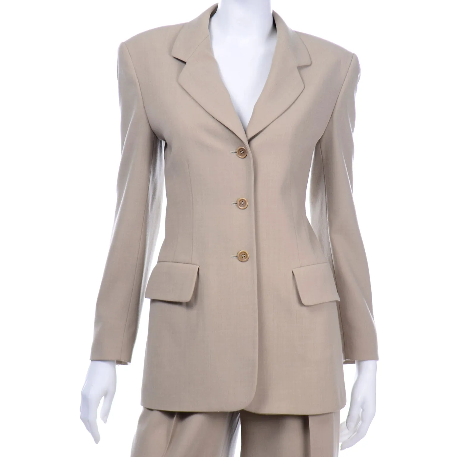 Escada Margaretha Ley Vintage Wool Blend Pants & Jacket Suit