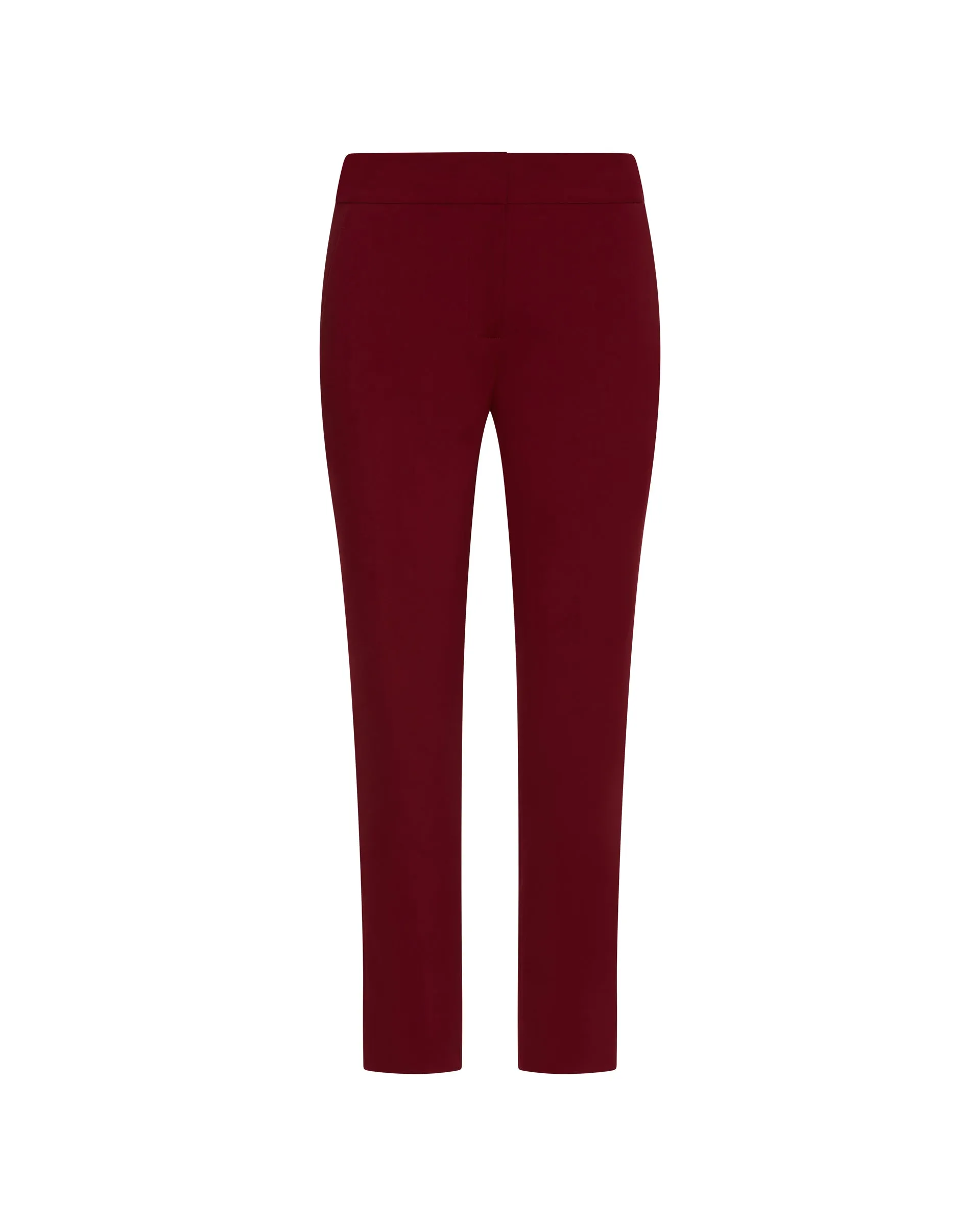 Flex Waist Trouser in Performance Cotton | Merlot