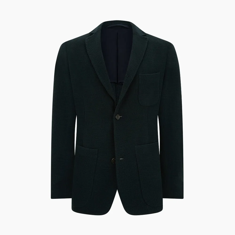 Forest Green KNITTED CAMBRIDGE BLAZER