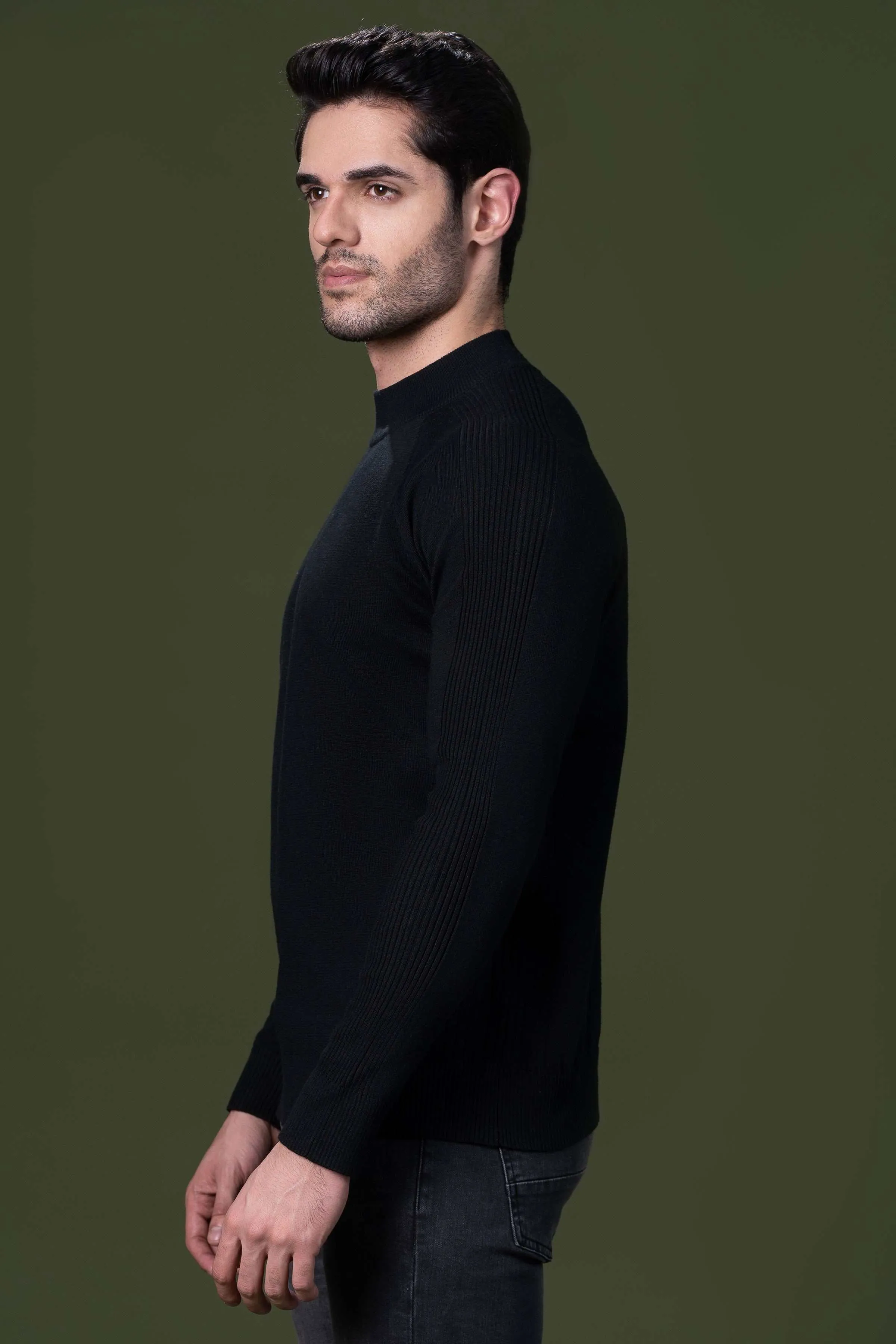 FULL SLEEVE SWEATER BLACK