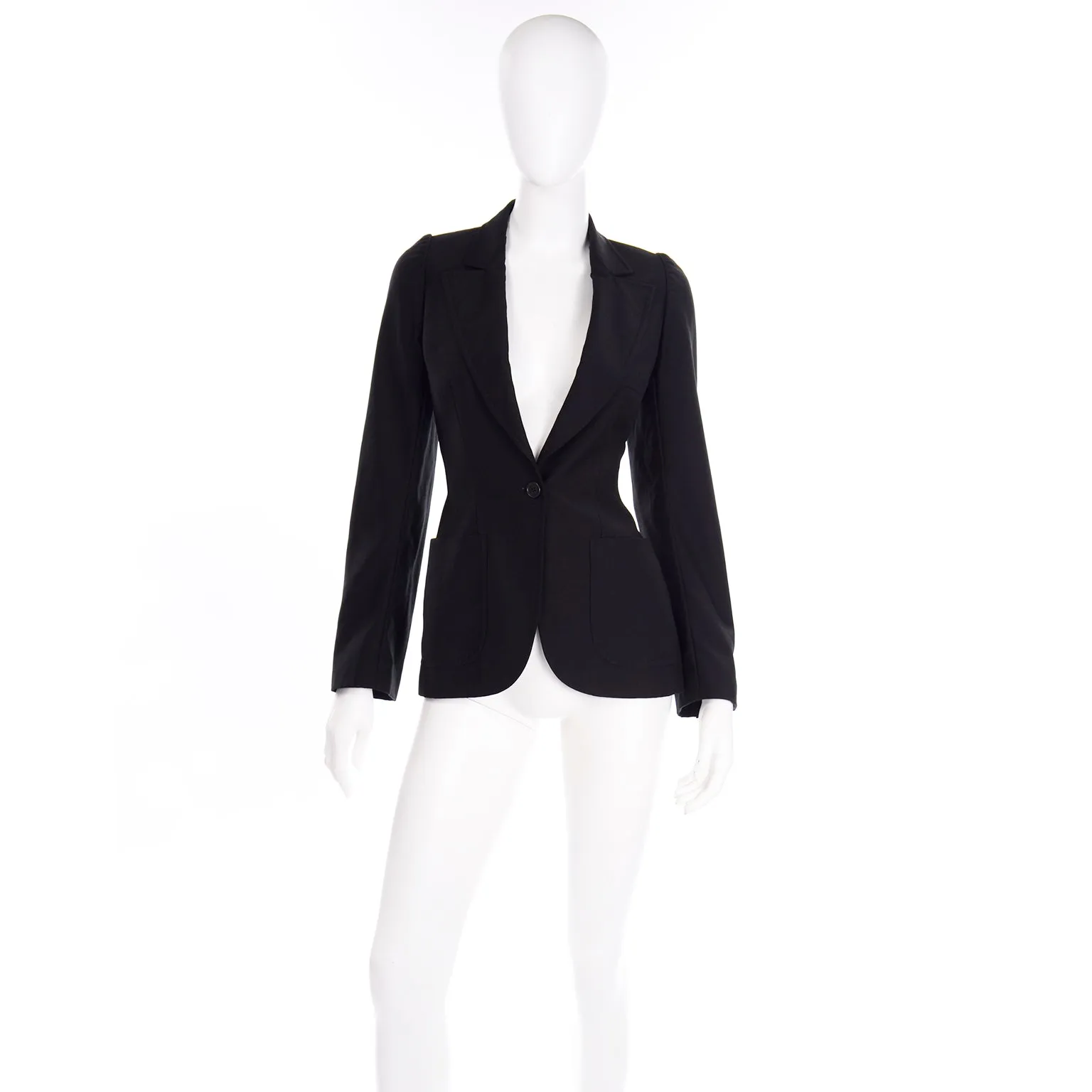 F/W 2000 Alexander McQueen Black Blazer Jacket