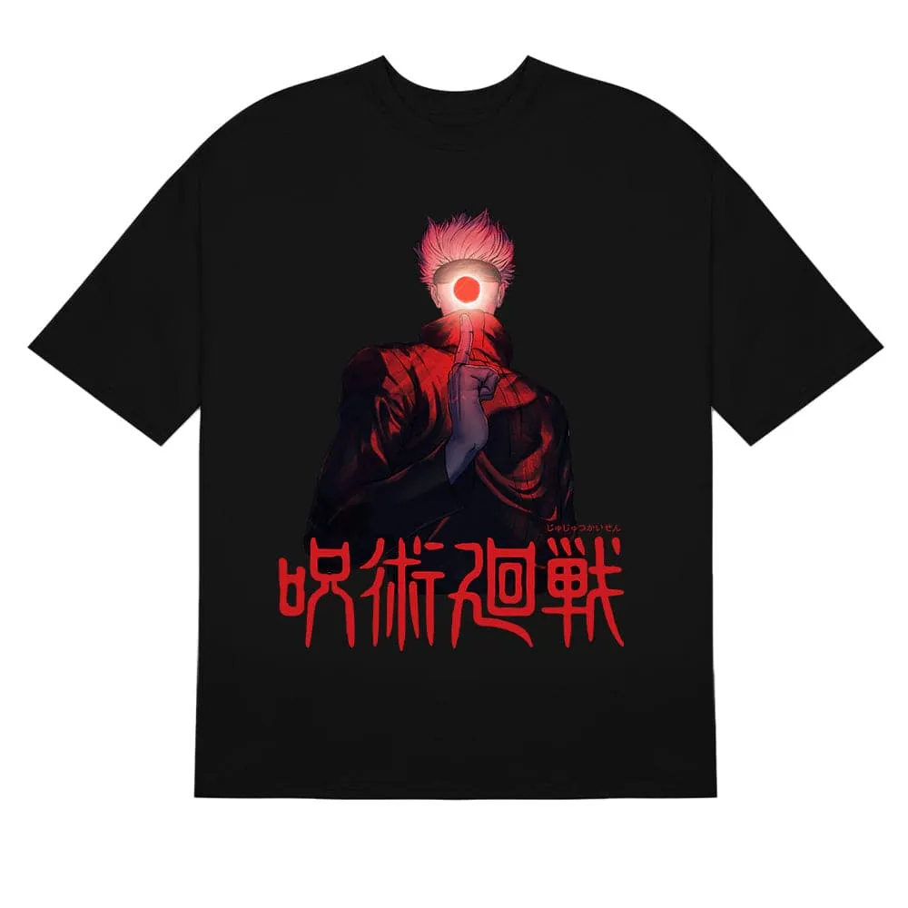 Gojo Satoru Malevolent Shrine Jujutsu Kaisen T-Shirt - Red Design