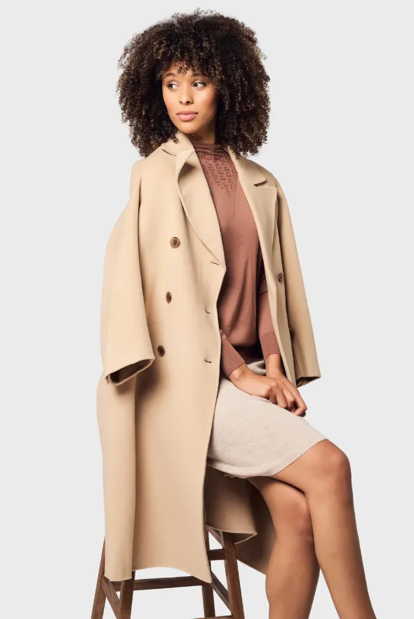 Grand Double-Breasted Wool Coat