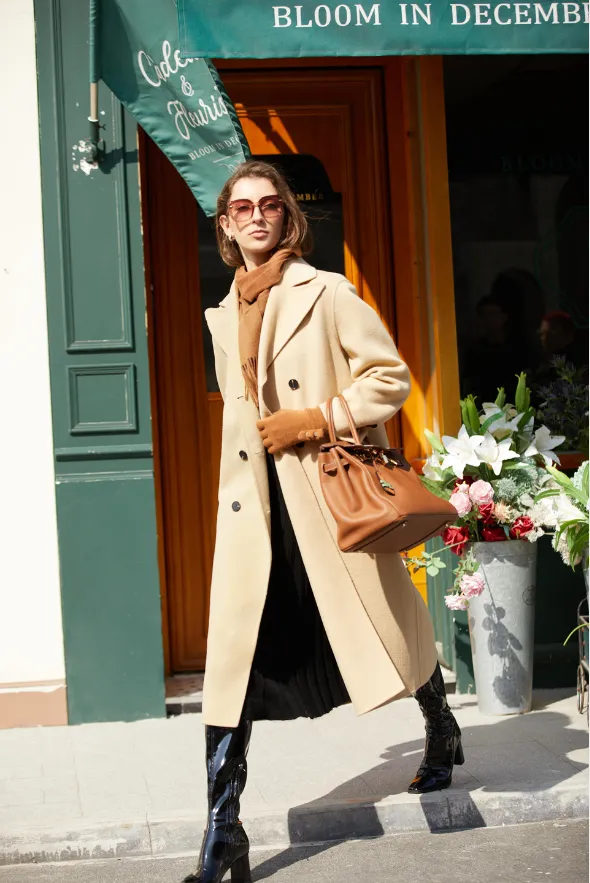 Grand Double-Breasted Wool Coat