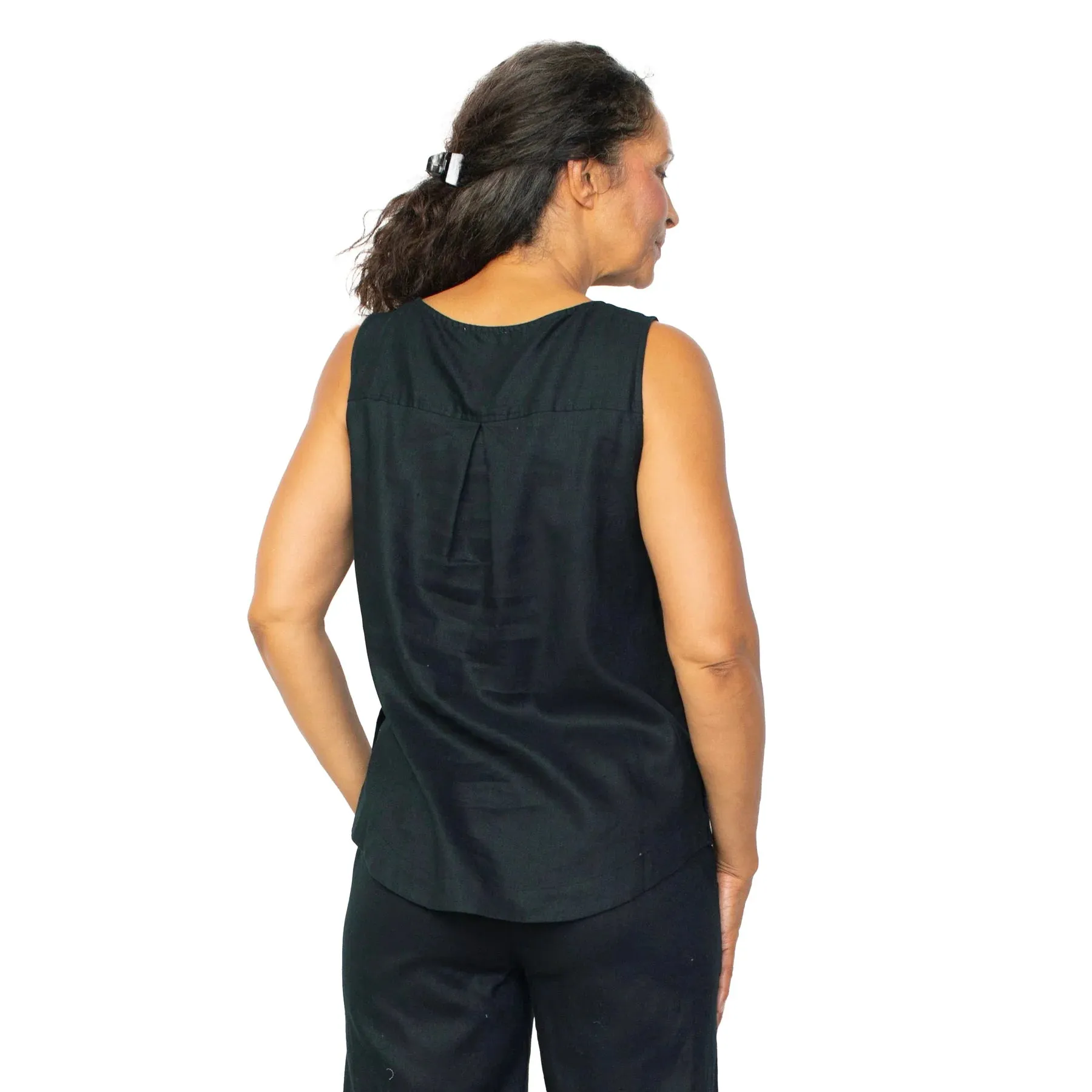 Habitat Sale, 41525 Side Button Tank, Black 50% Off Regular Price