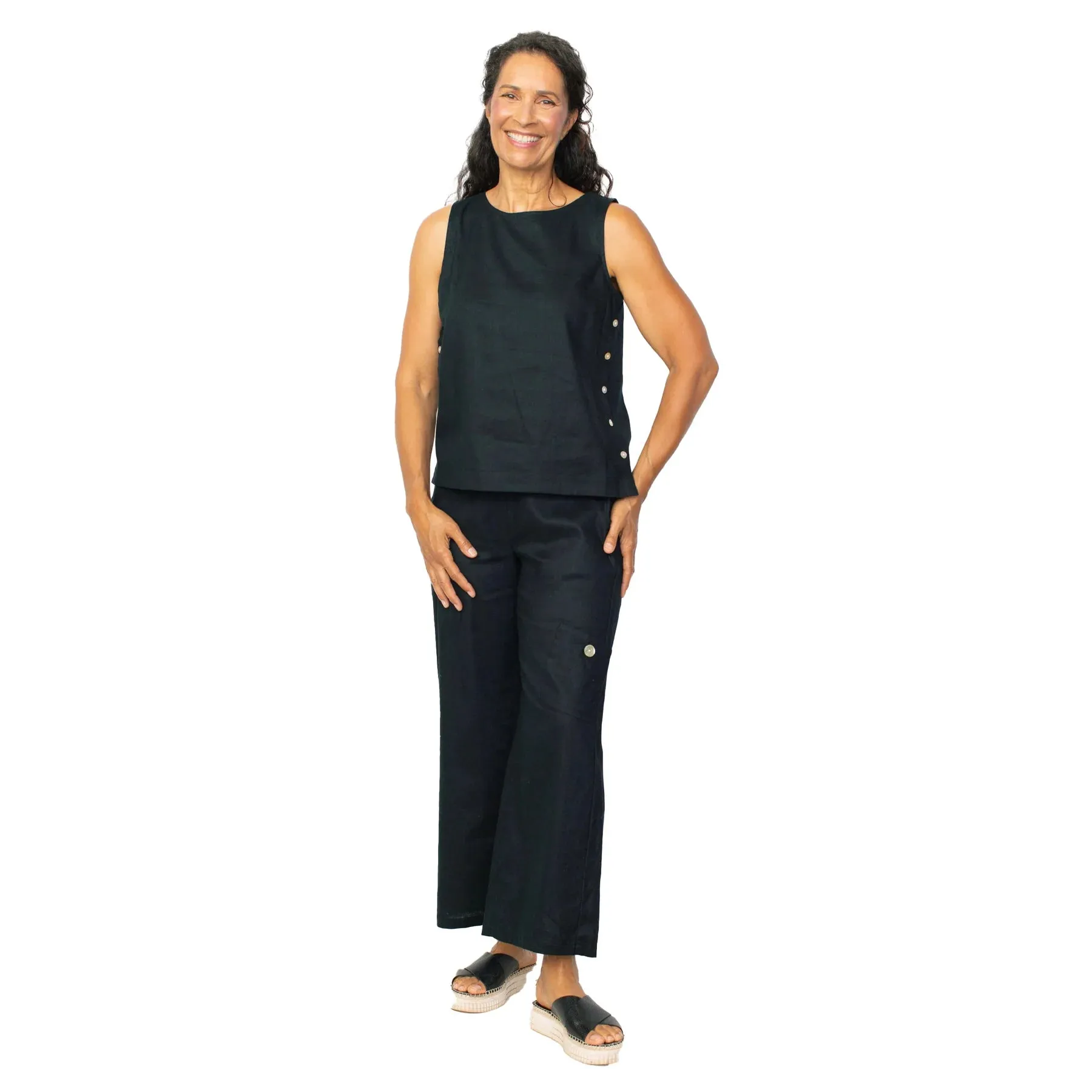 Habitat Sale, 41525 Side Button Tank, Black 50% Off Regular Price