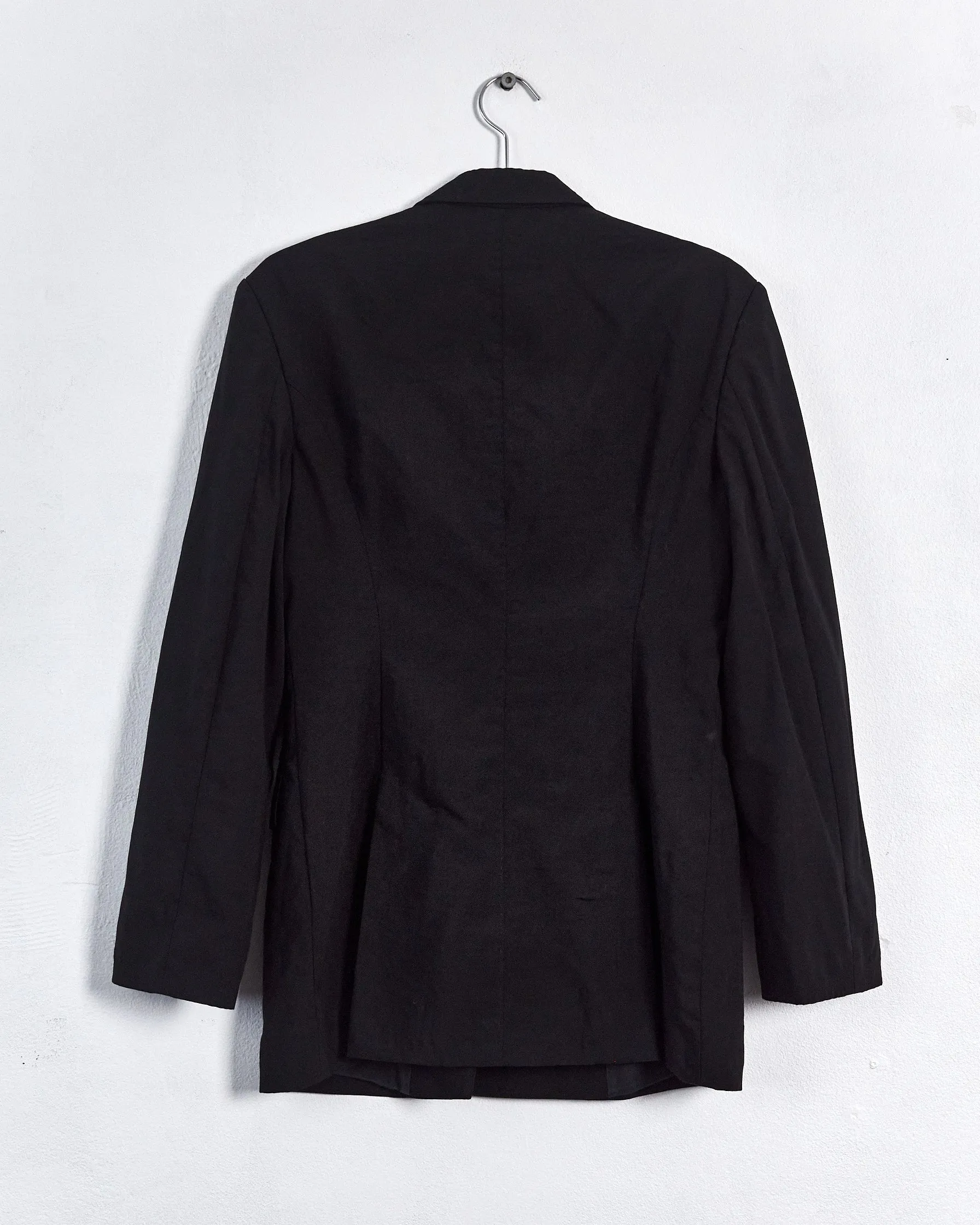 Haider Ackermann crossover lapel blazer, black, 8