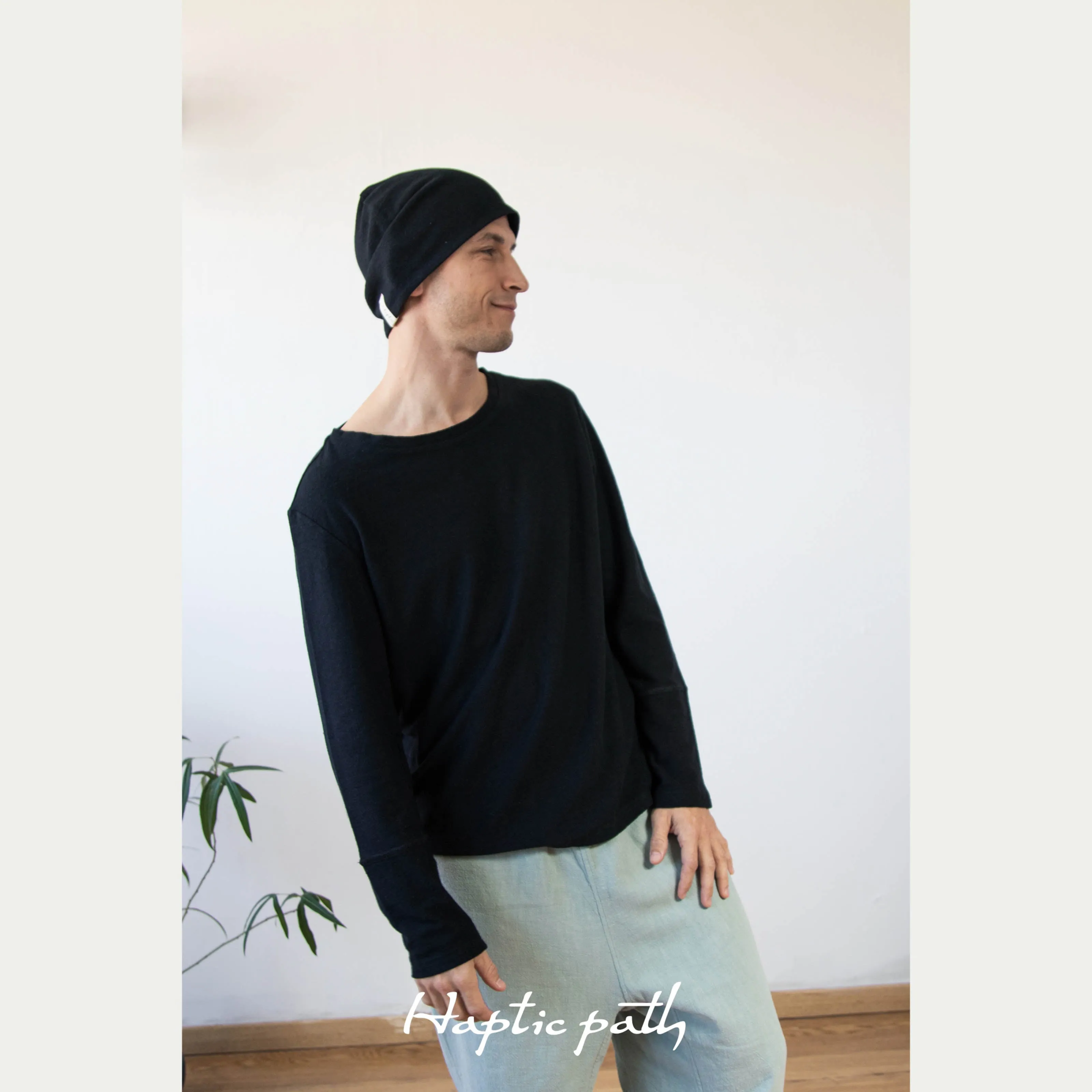 Hemp long sleeve unisex t-shirt