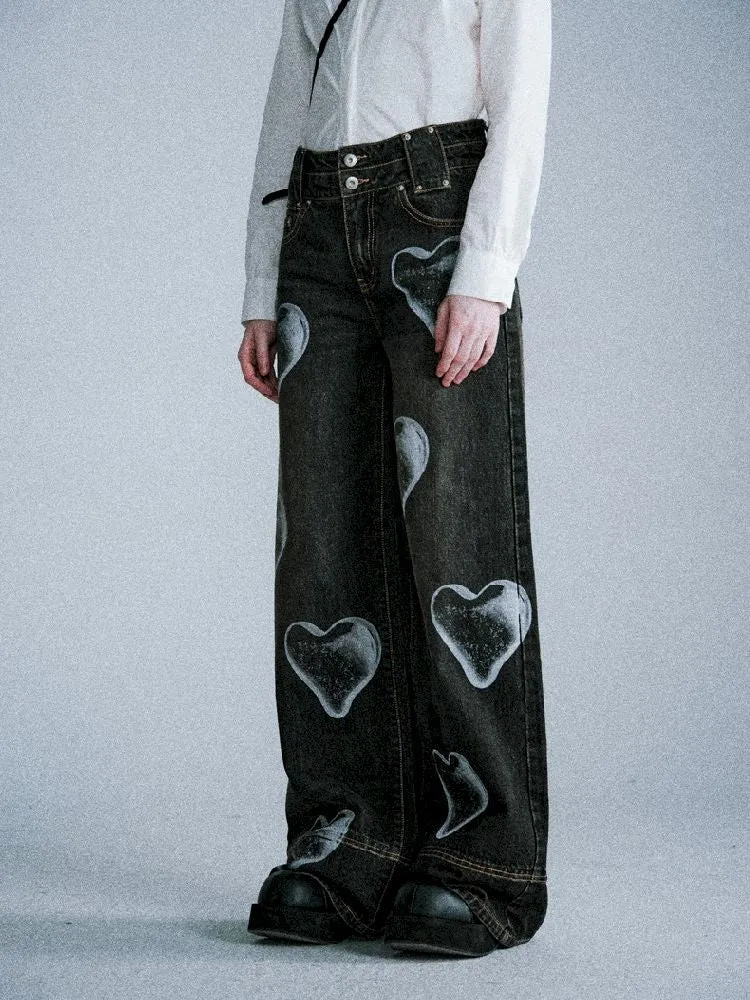 High waist straight loose casual pants【s0000005408】