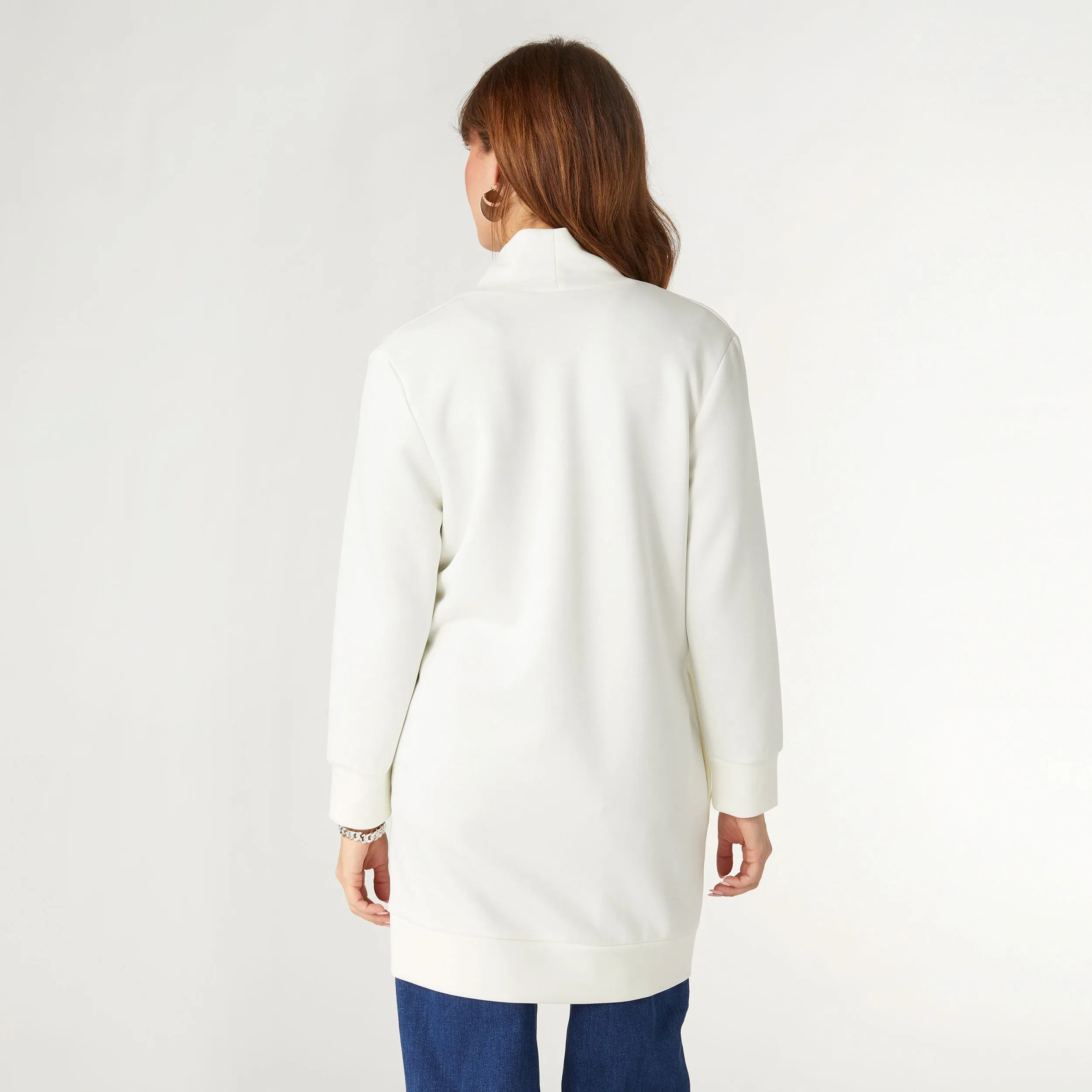 Hilarie Super Soft Cardigan with Pockets - Winter White