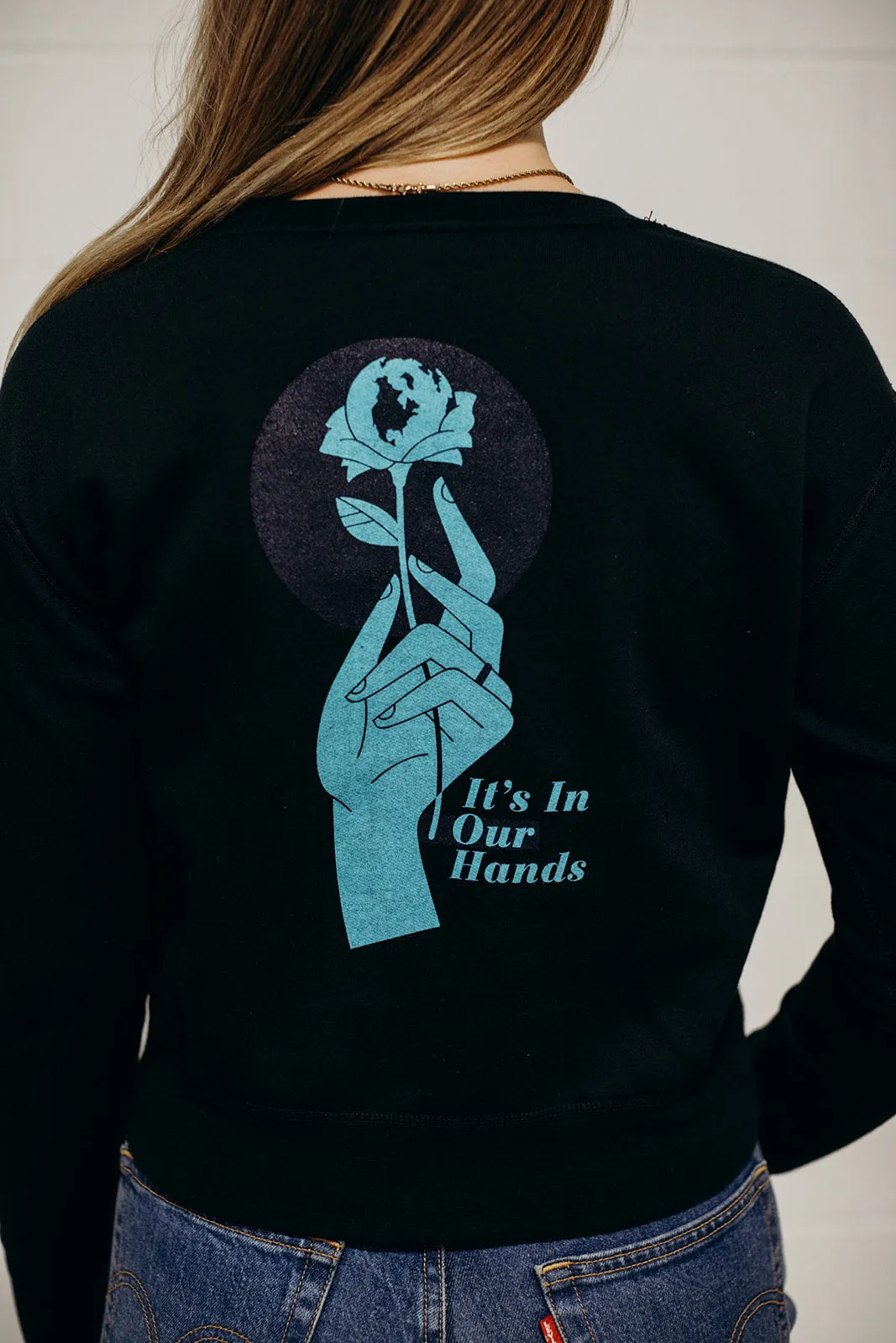 In Our Hands Crop Sweater