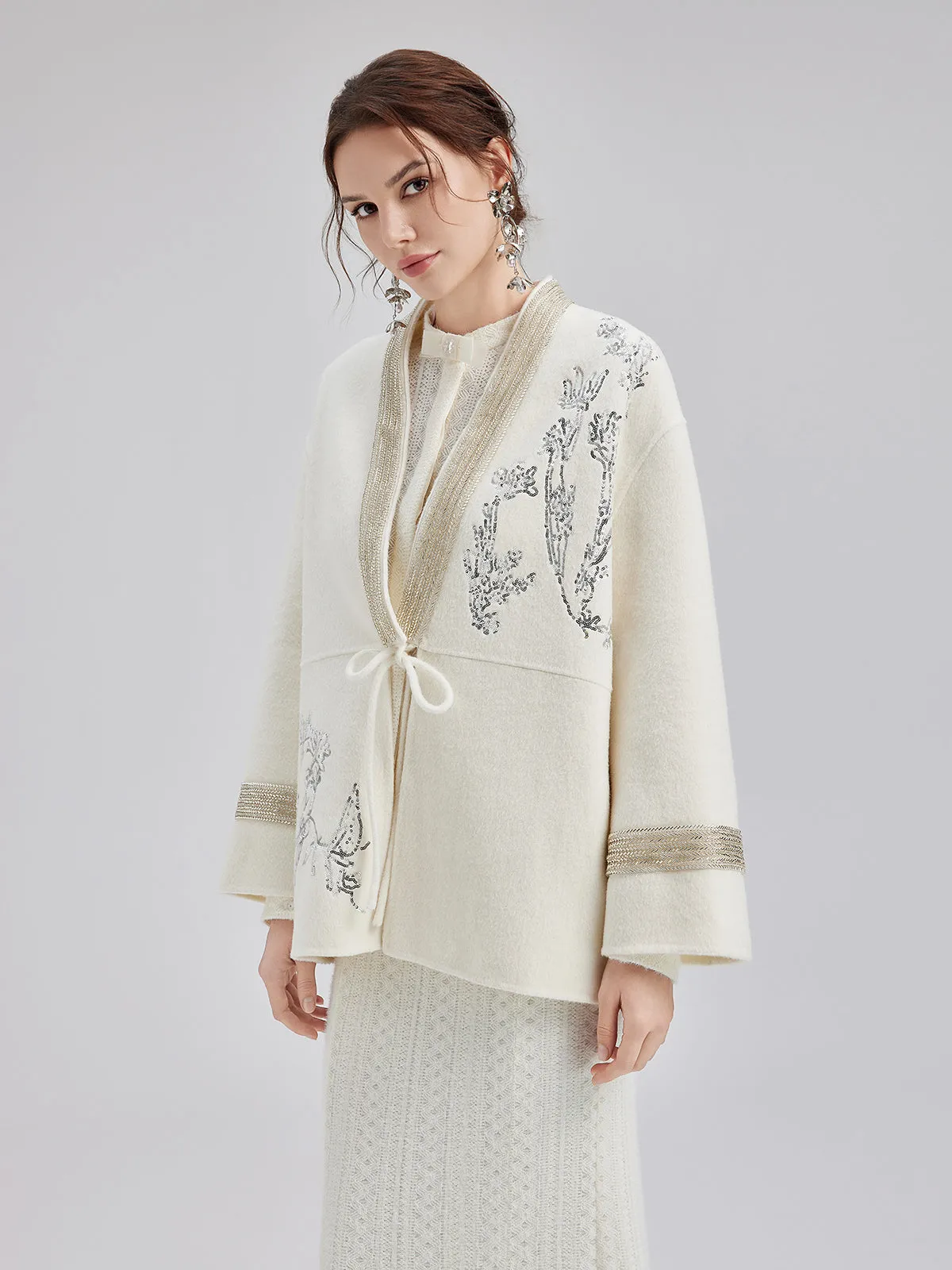 Italian Wool Embroidered Coat